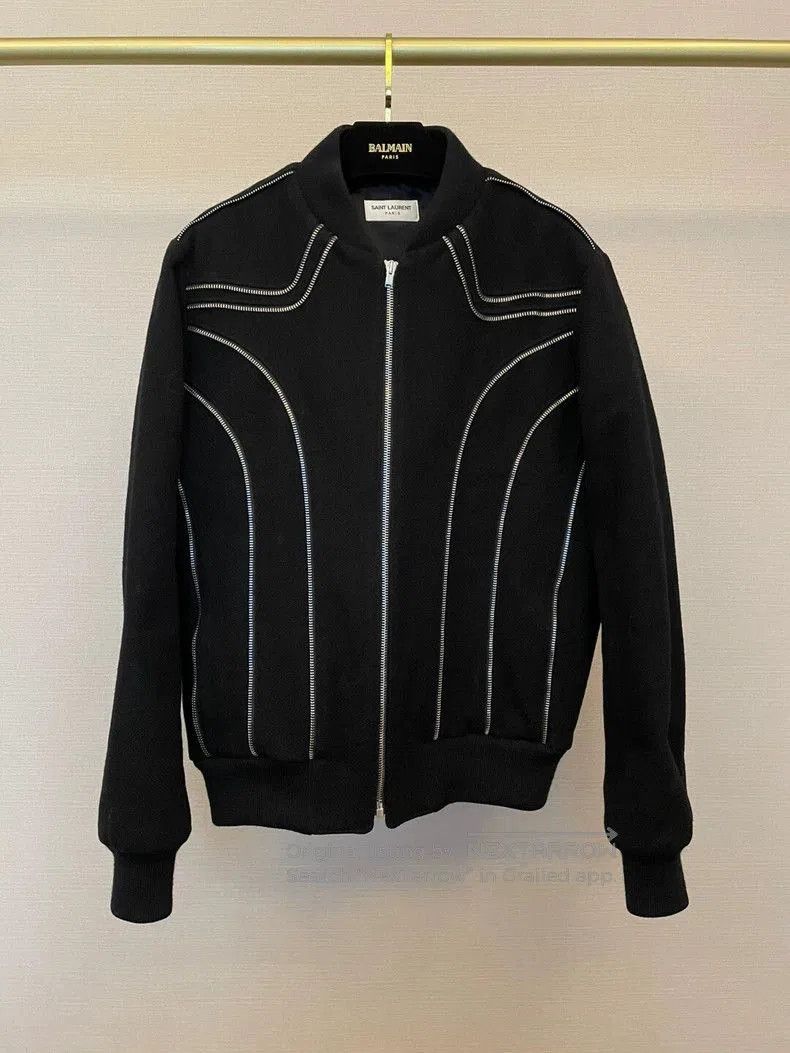 Hedi Slimane SLP Hedi Period Teddy Bomber Jacket. Size US L / EU 52-54 / 3 - 1 Thumbnail