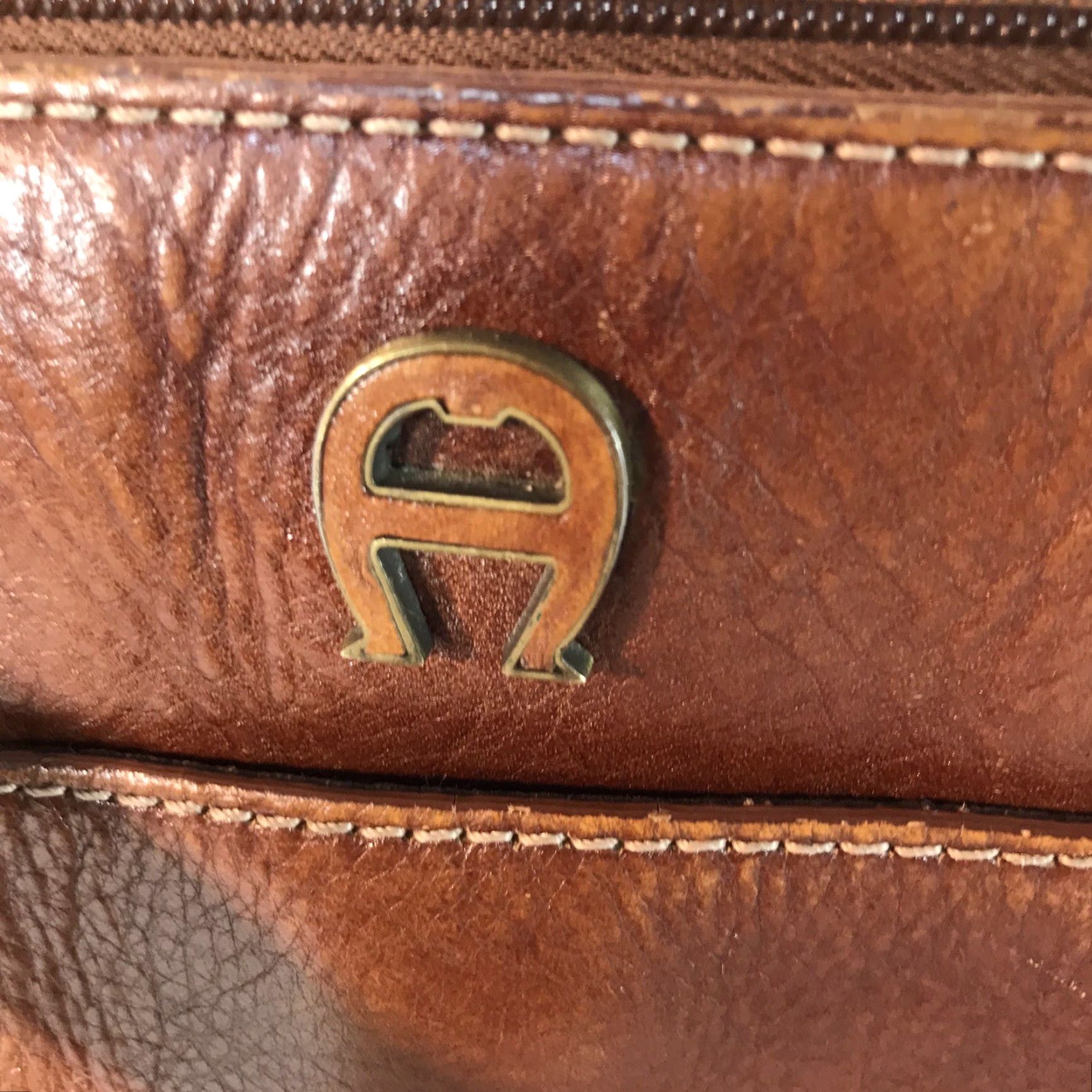Etienne Aigner VINTAGE Etienne Aigner Leather Shoulder Bag Womens Medium Brown Pockets Organizer 90s Size ONE SIZE - 2 Thumbnail