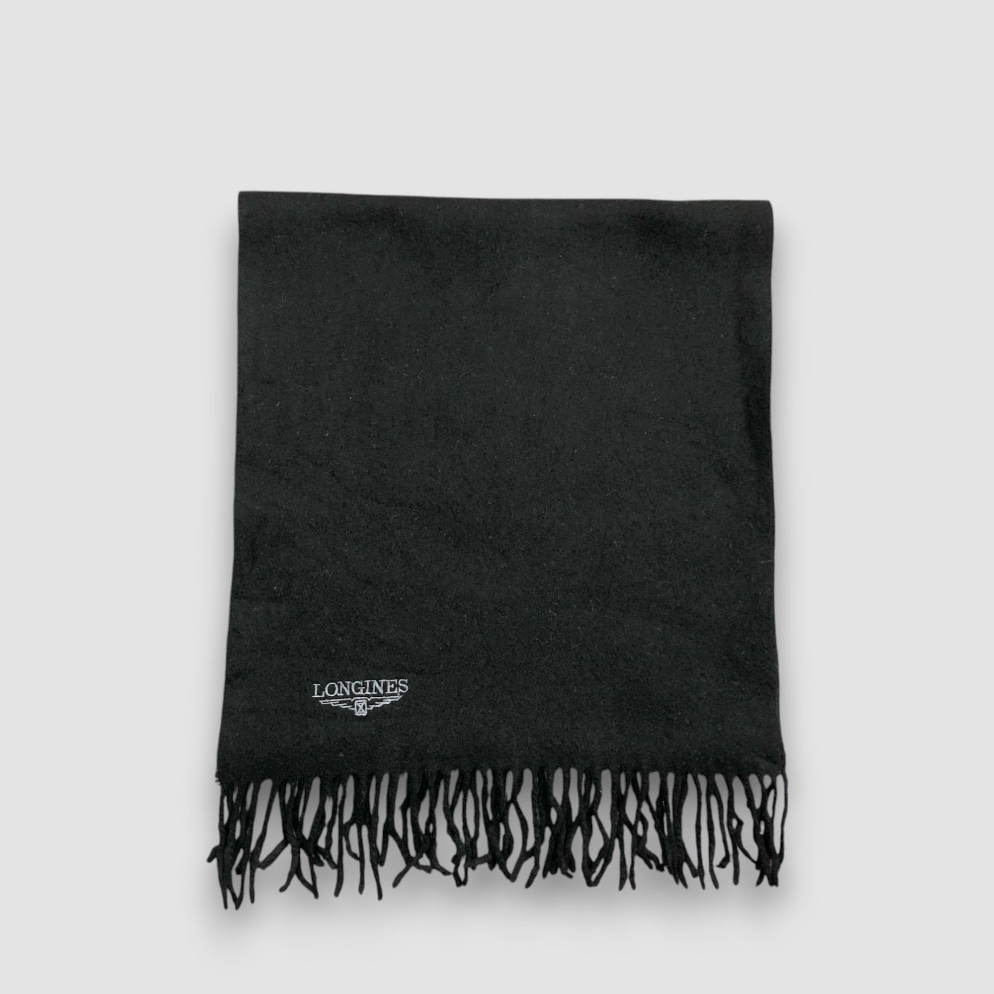 Longines Vintage Longines Scarf Muffler Wool Cashmere Scarves Size ONE SIZE - 2 Thumbnail