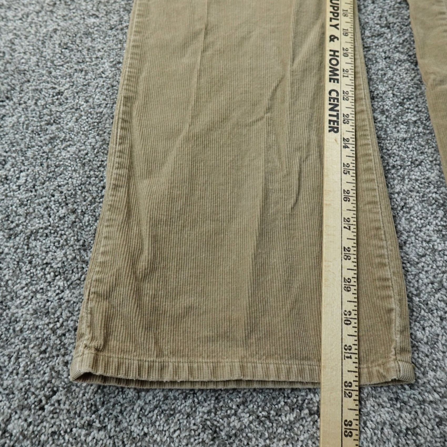 Abercrombie & Fitch VTG Abercrombie & Fitch Pants Womens 14 Brown Corduroy Button Fly Flare Boot Inseam 32in Regular Rise Mid 8.5-10.5in 90s Bohemian Hippie Preppy jeans Size 36" / US 14 / IT 50 - 5 Thumbnail
