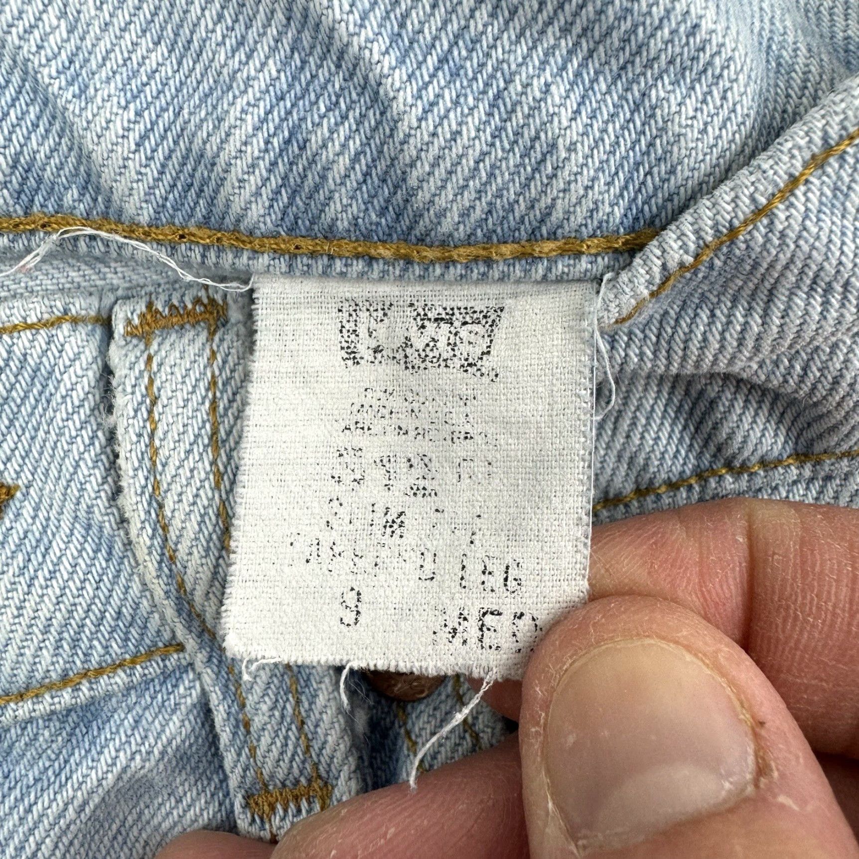 Levi's VINTAGE Levi's 512 Jeans Womens 9 Blue Tapered Slim Fit 90s Classic Size 30" / US 8 / IT 44 - 4 Thumbnail