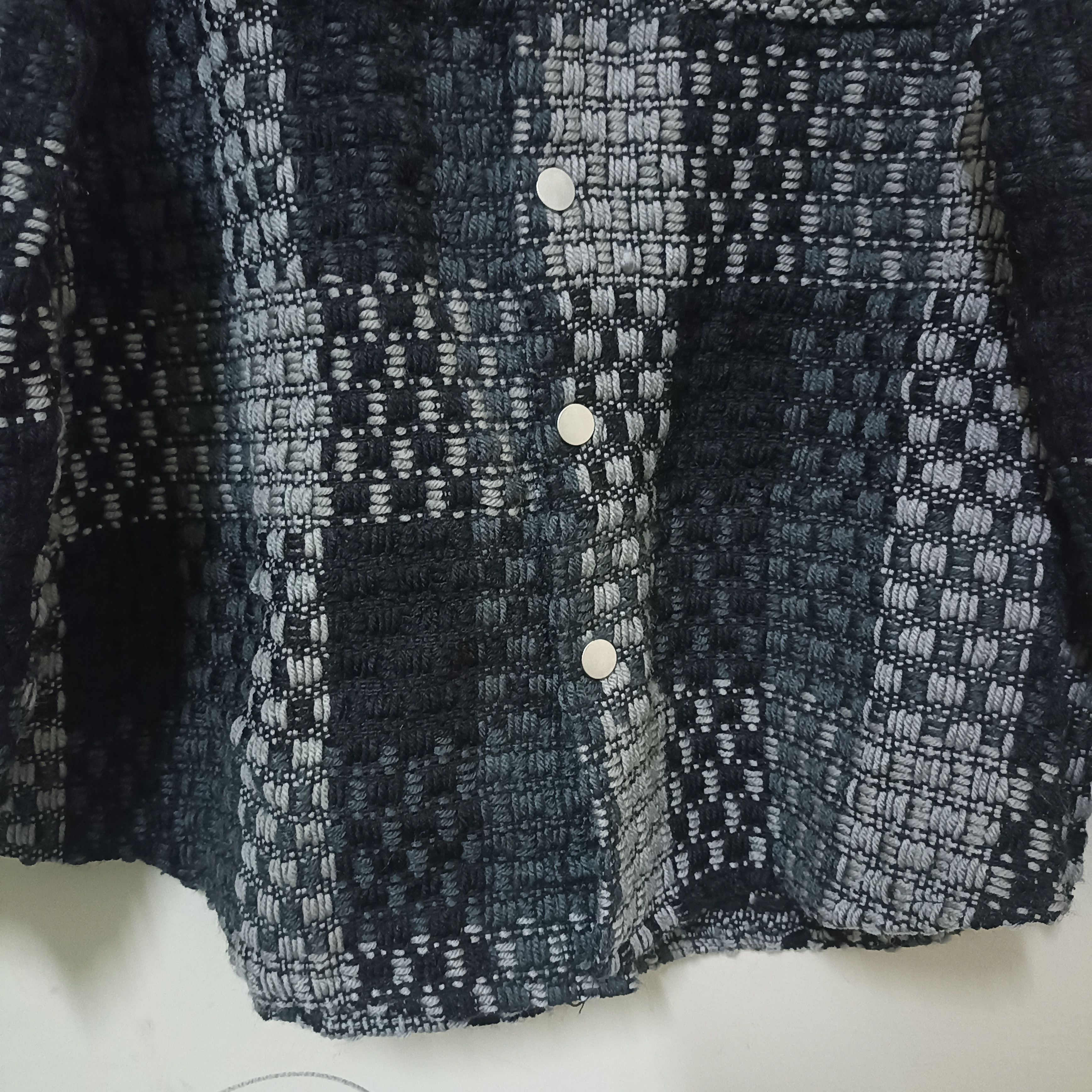 Other Essentials Rank One Checked Cardigan Jacket Knit Size US XXL / EU 58 / 5 - 4 Thumbnail