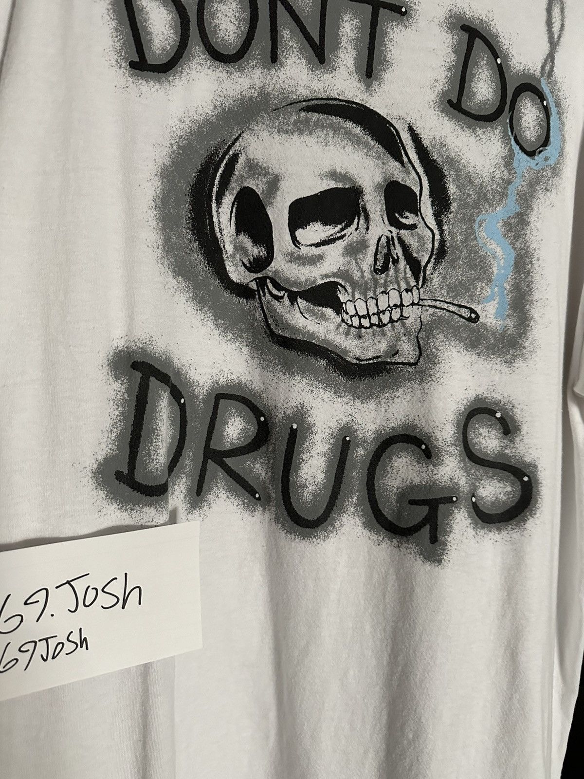 Goth Money Levi Catter DONTDODRUGS White wing tee Size US L / EU 52-54 / 3 - 4 Thumbnail