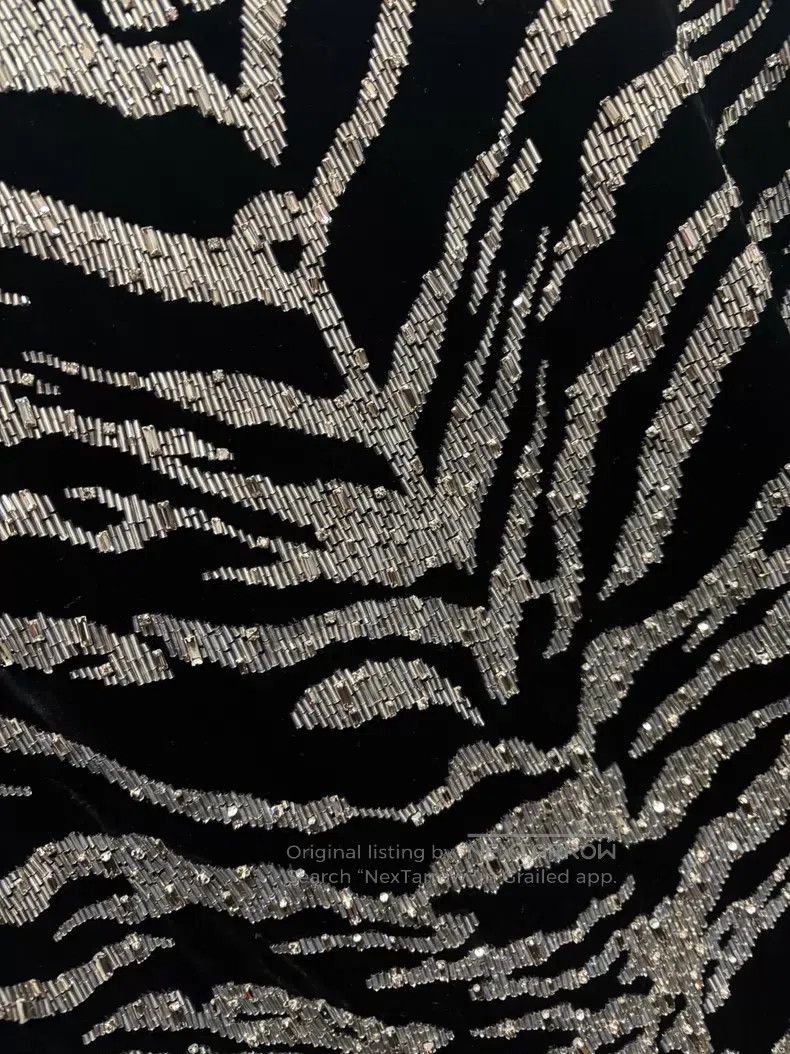 Saint Laurent Paris Saint Laurent Paris Tiger print silver scale armor Size US S / EU 44-46 / 1 - 6 Thumbnail
