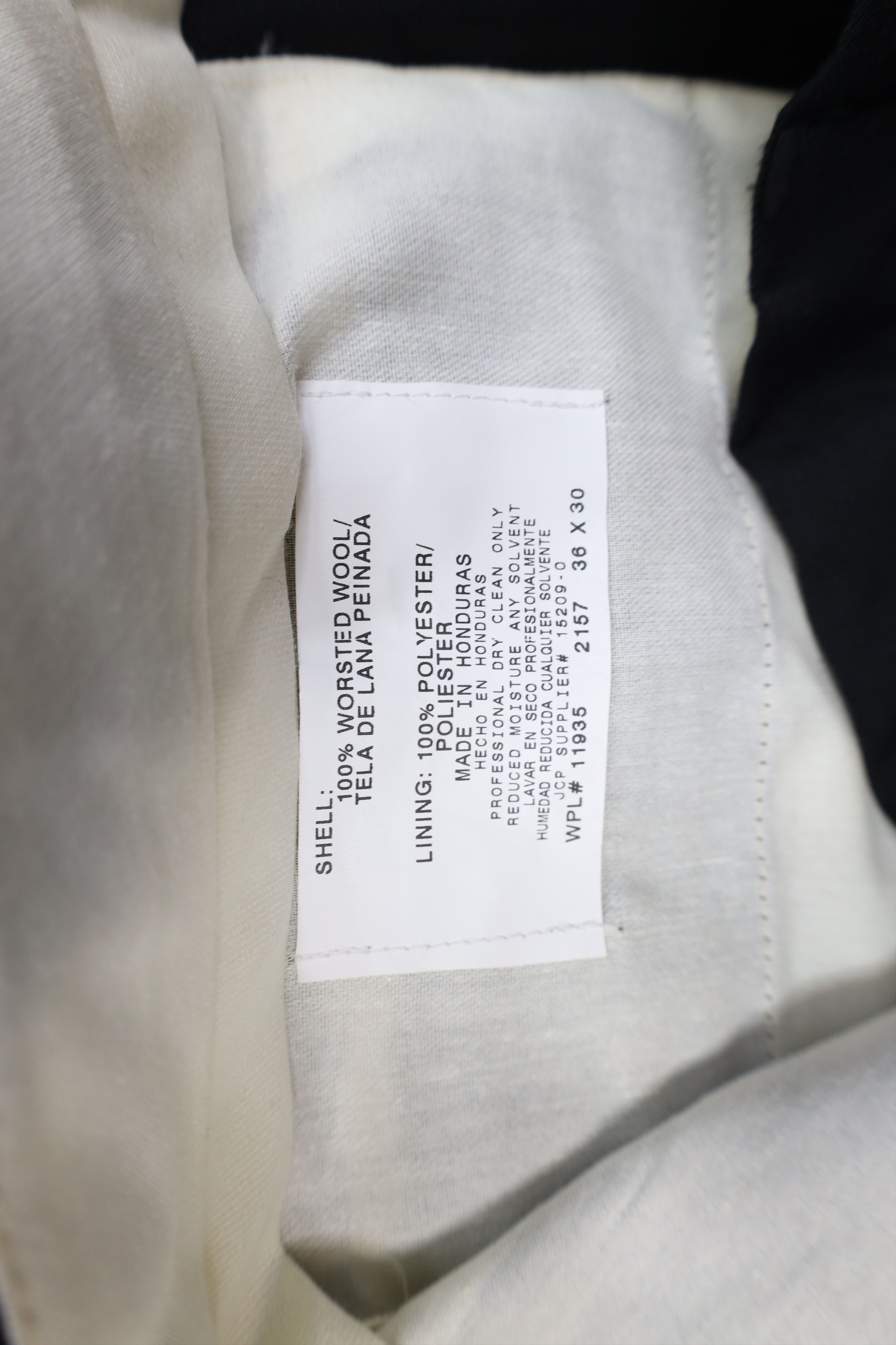 Vintage Vintage 90s Streetwear Worsted Wide Leg Chino Pants Black Size US 36 / EU 52 - 7 Thumbnail