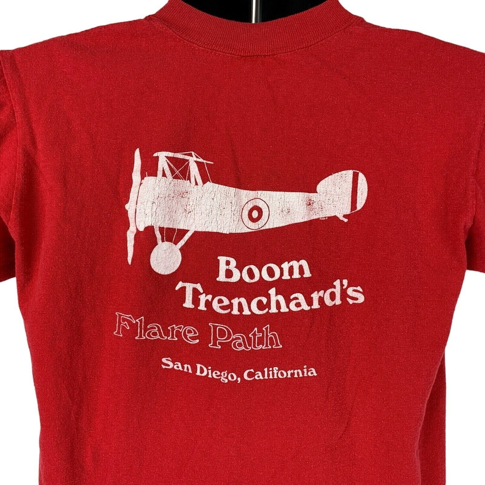 Vintage Vintage 70s Boom Trenchards Flare Path T Shirt M Medium Size US M / EU 48-50 / 2 - 1 Thumbnail