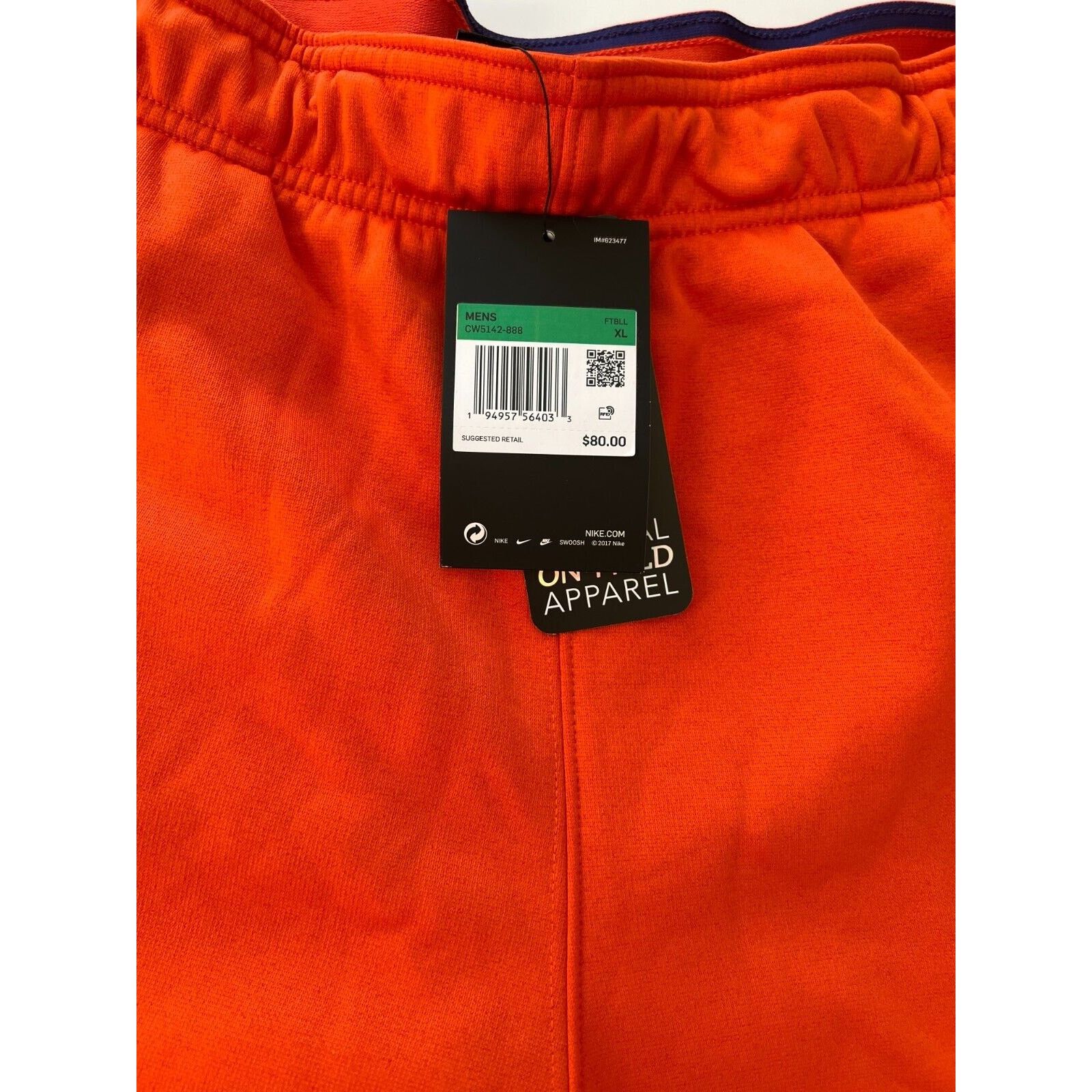 Nike Nike Men's Orange Clemson Tigers 2021 Sideline Pants XL Size US 38 / EU 54 - 11 Thumbnail