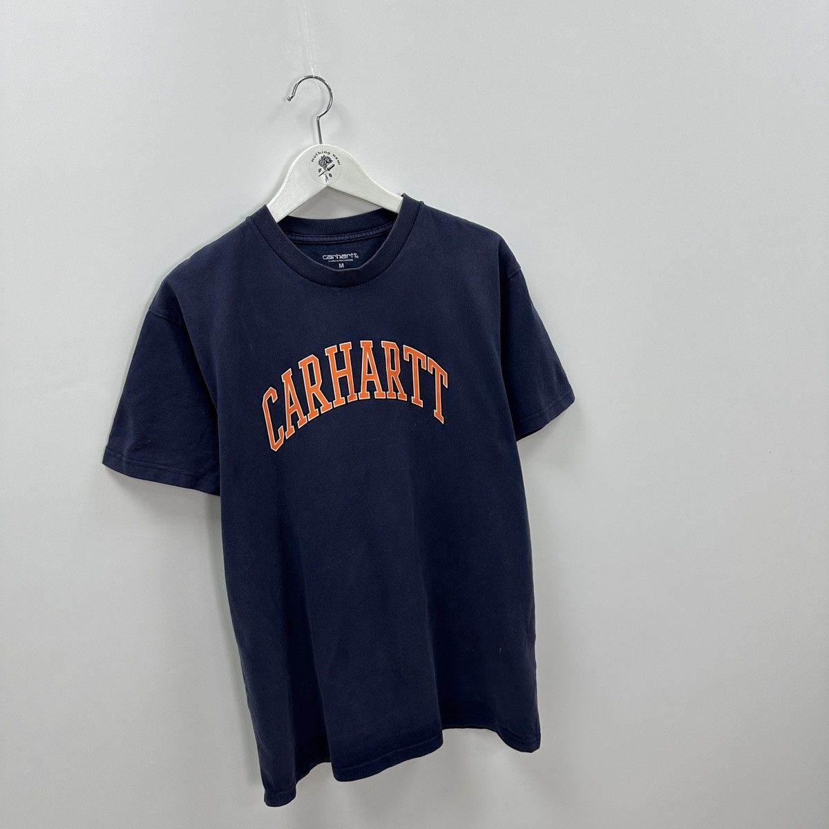 Carhartt Vintage 00s Carhartt WIP big logo washed tee Knowledge y2k Size US M / EU 48-50 / 2 - 3 Thumbnail
