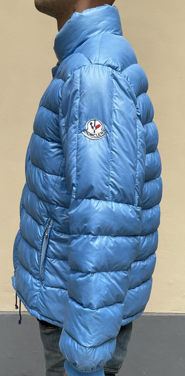 Vintage 80s Moncler Ski Wear Reversible Patch Logo Puffer
