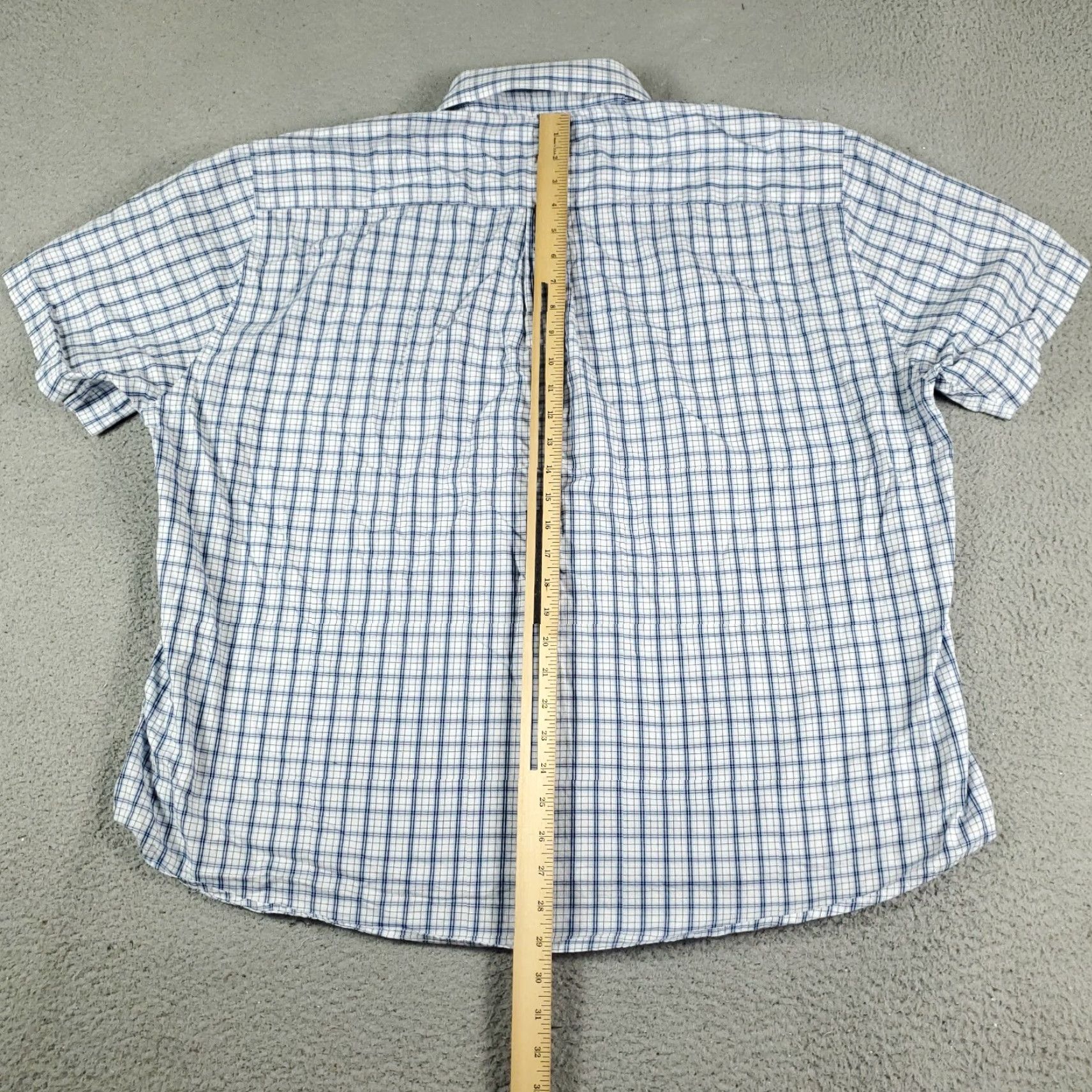 Peter Millar VINTAGE Peter Millar Shirt Mens Size 2XL Blue Plaid Button-Up Short Sleeve Cotton Casual, Business, Formal, Preppy Mens Size US XXL / EU 58 / 5 - 4 Thumbnail