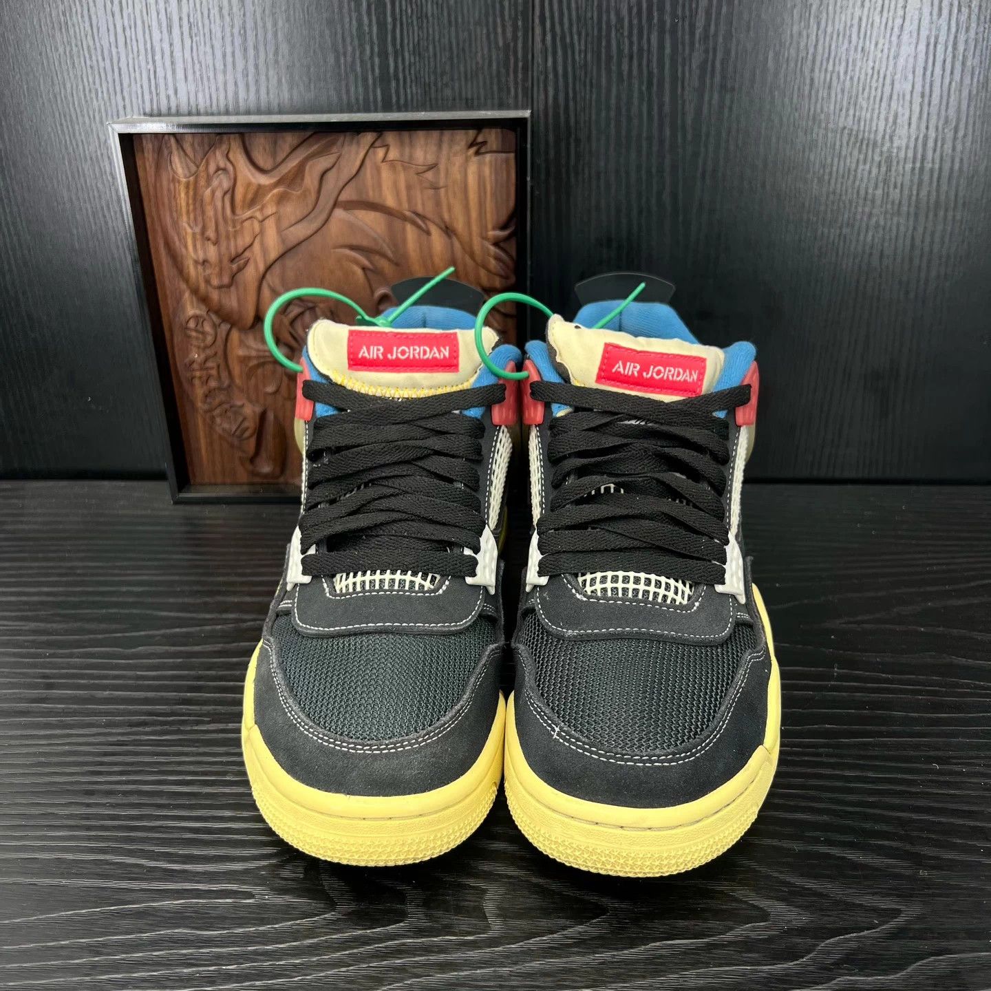 Nike Air Jordan 4 Union Black Blue 43 Mint充新 Size US 10 / EU 43 - 4 Thumbnail