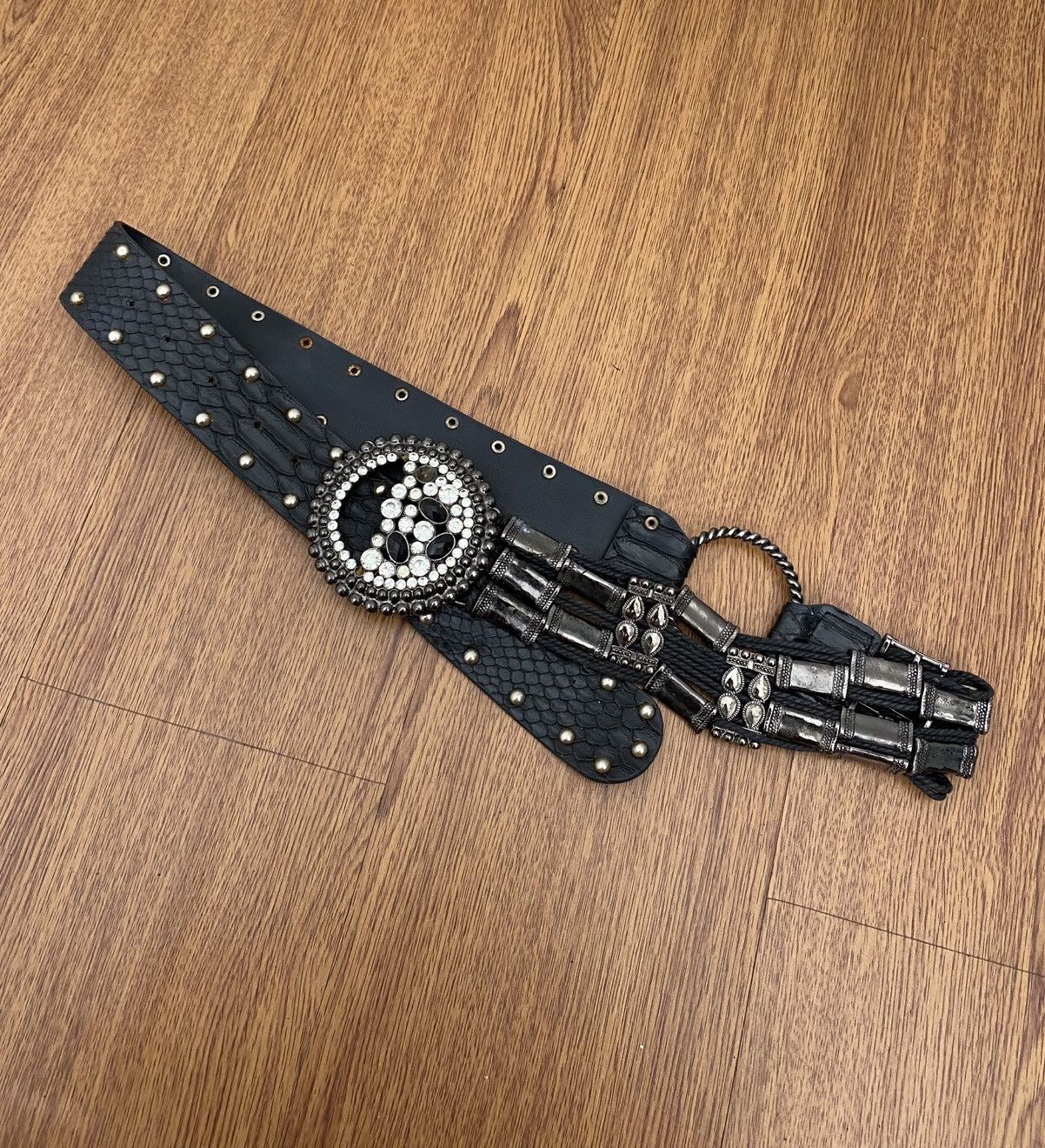 If Six Was Nine Crystal alligator belt Size ONE SIZE - 4 Thumbnail
