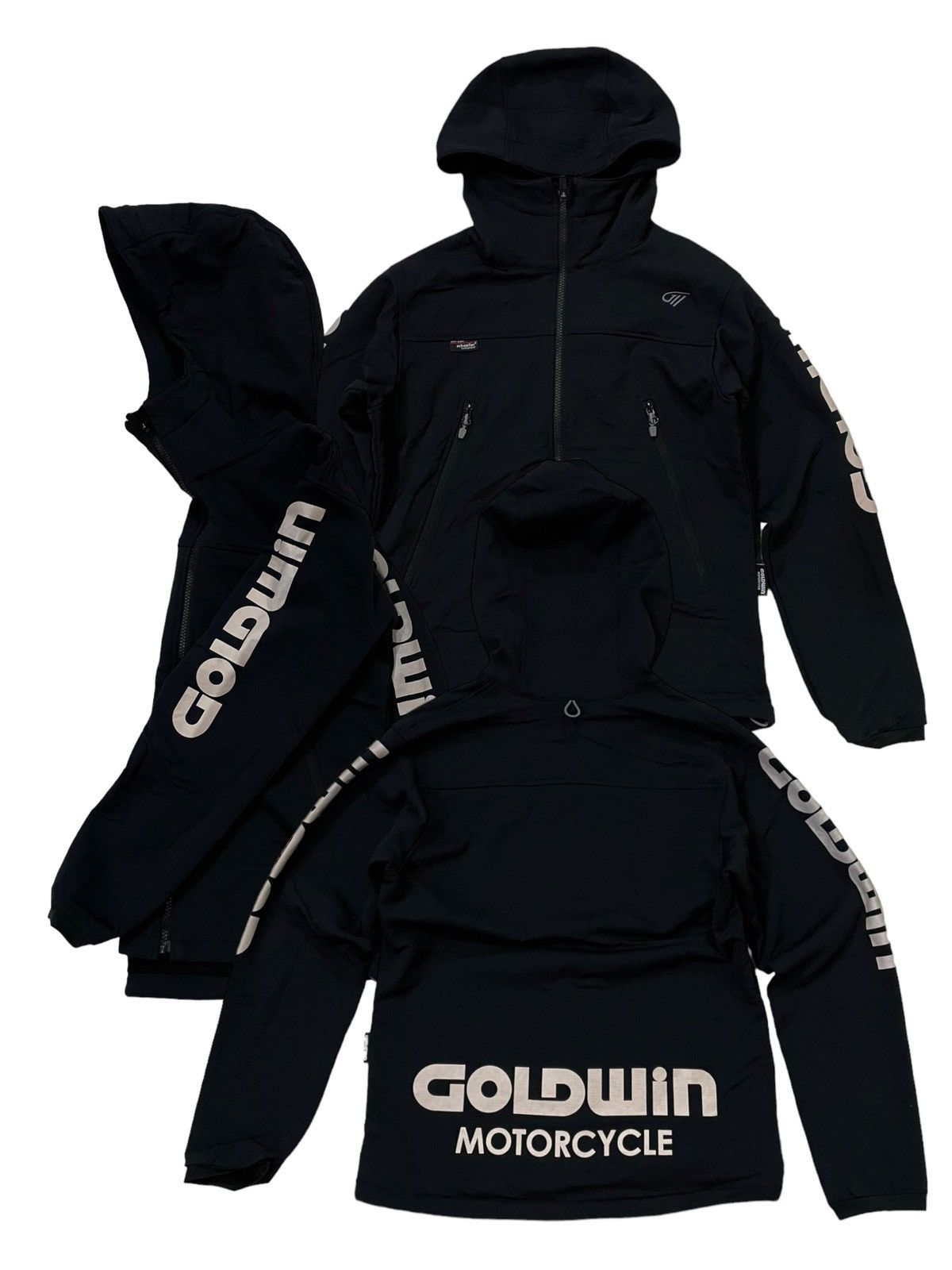 Goldwin Goldwin Motorcycle Spell Out Bikers Hooded Jacket Size US M / EU 48-50 / 2 - 1 Thumbnail