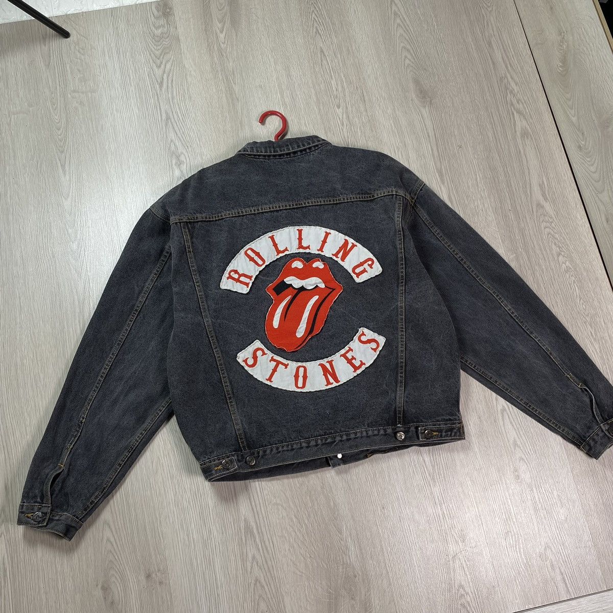 The Rolling Stones Rolling Stones Denim Jacket Vintage 90s Brockum Size US XL / EU 56 / 4 - 2 Thumbnail