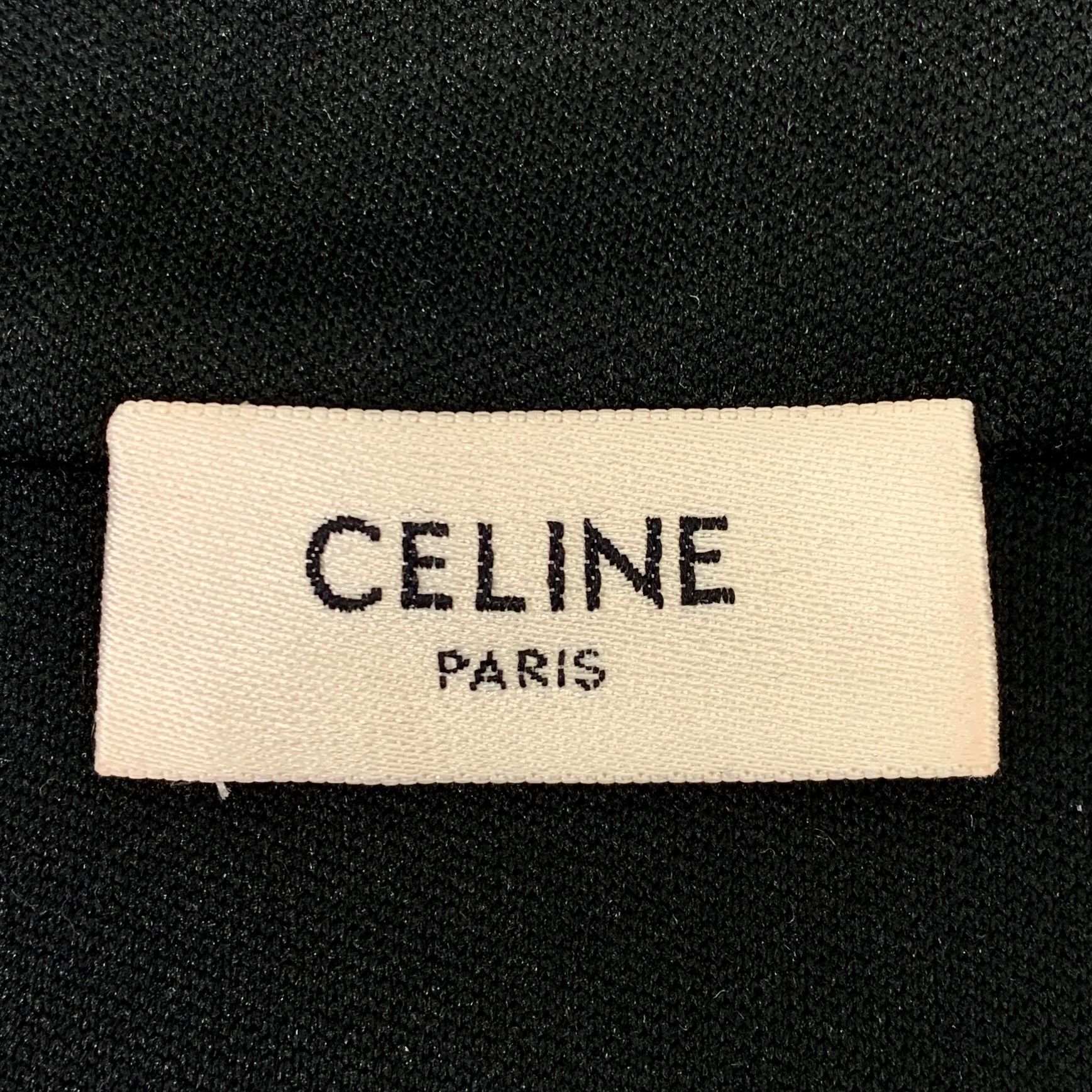 Celine Celine Black Sequin-Embellished Track Jacket With Zipper Poc Size S / US 4 / IT 40 - 8 Thumbnail