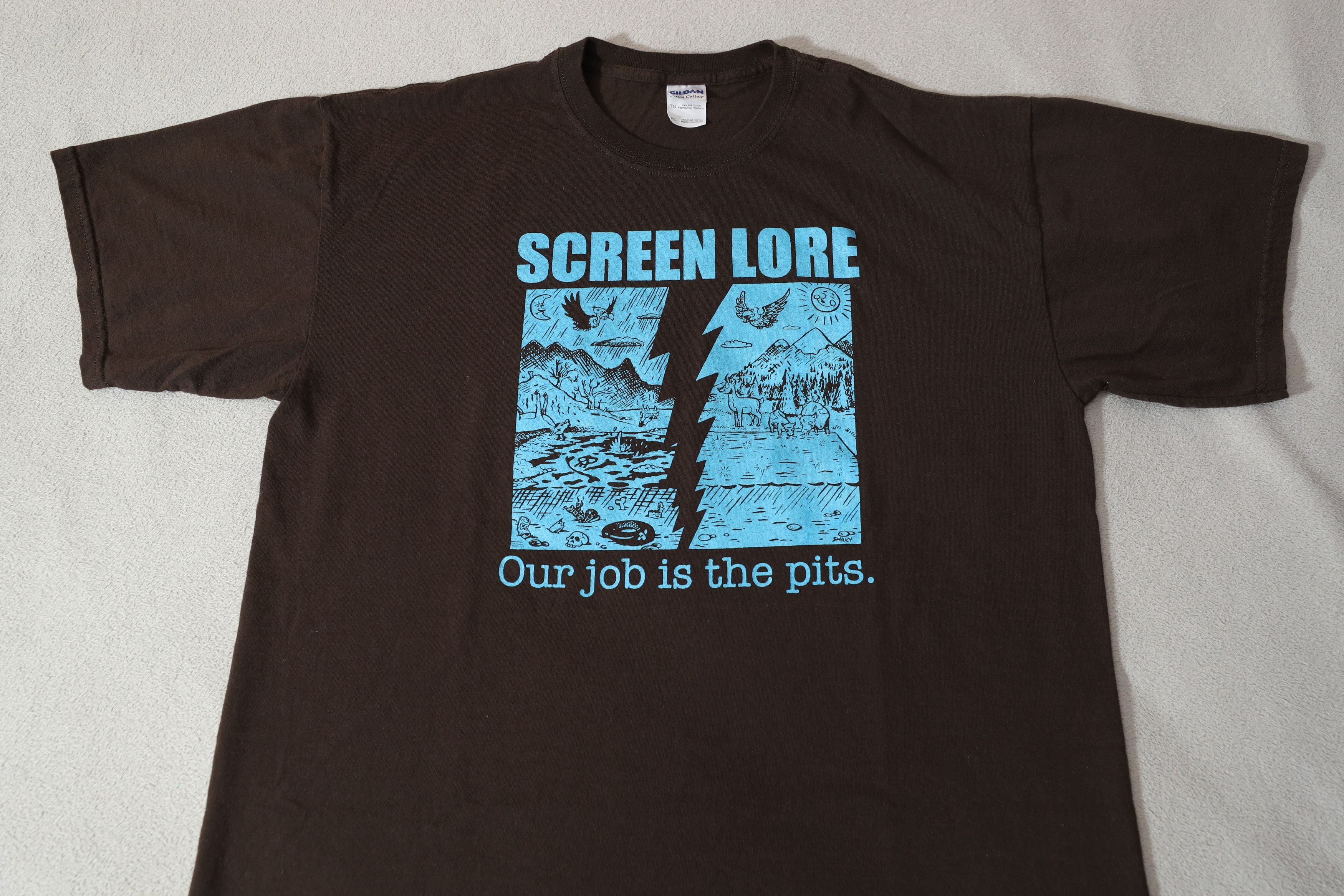 Gildan Screen Lore Our Job is the Pits Tee (XL) Size US XL / EU 56 / 4 - 3 Thumbnail