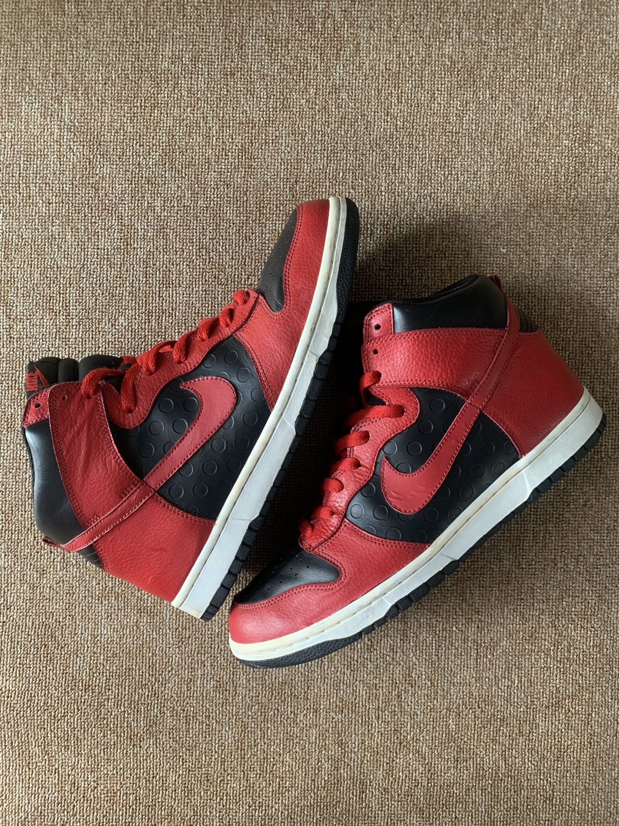 image of Nike Dunk High Bttys Japan Exclusives 2010 Shoes in Black Red White, Men's (Size 11)