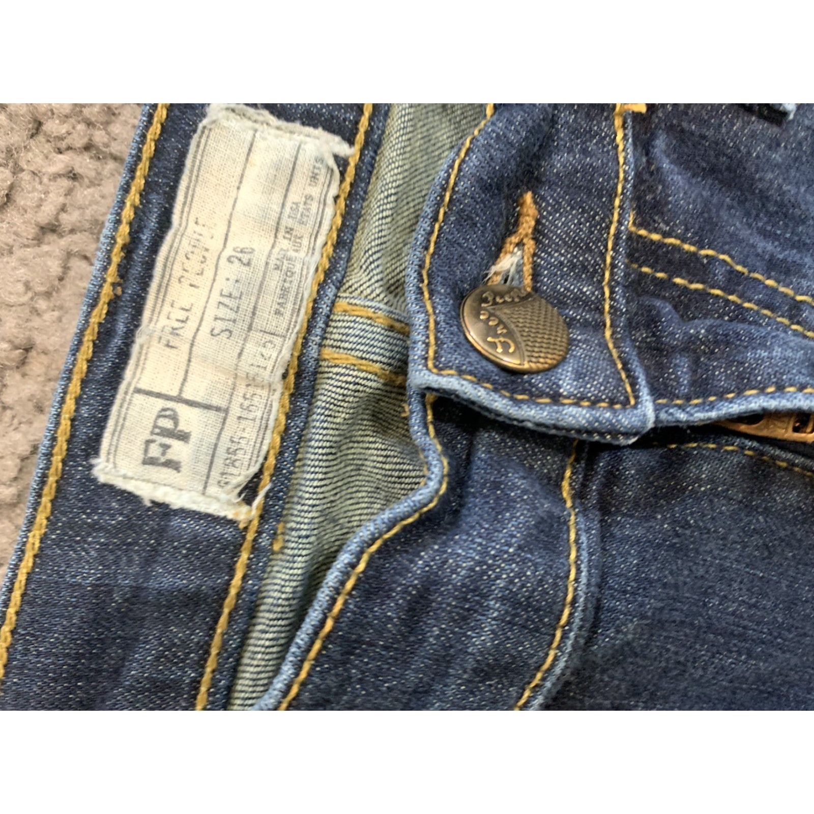 Free People Free People Jeans High Waist Skinny Ankle 61855-16515125 Size 26 Size 26" / US 2 / IT 38 - 3 Thumbnail