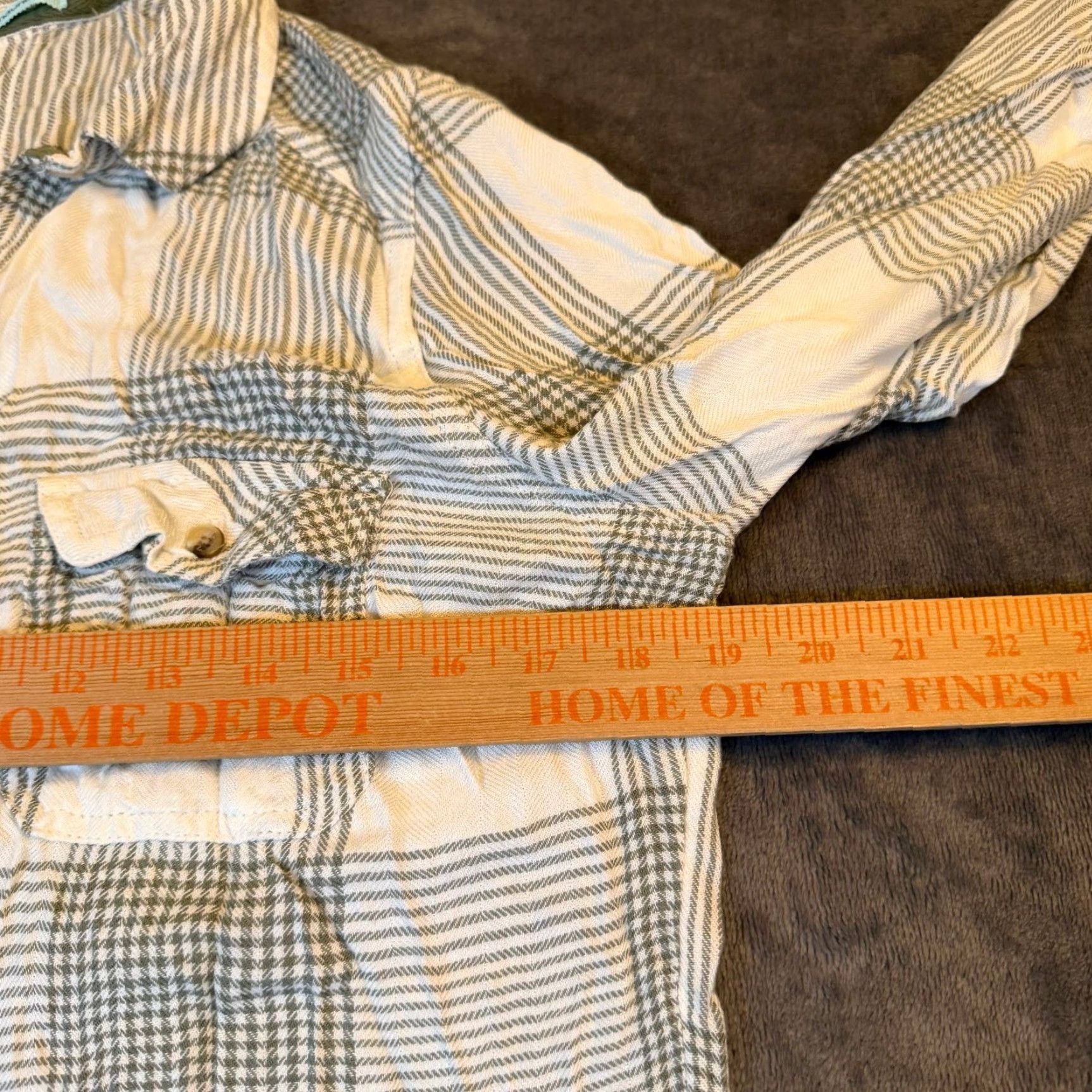 Vintage Maurices Plaid Button-Down Shirt Womens Large White Green Roll Tab Sleeve Casual Pockets Button-Up Rayon Classic Preppy Knit? Size L / US 10 / IT 46 - 7 Thumbnail