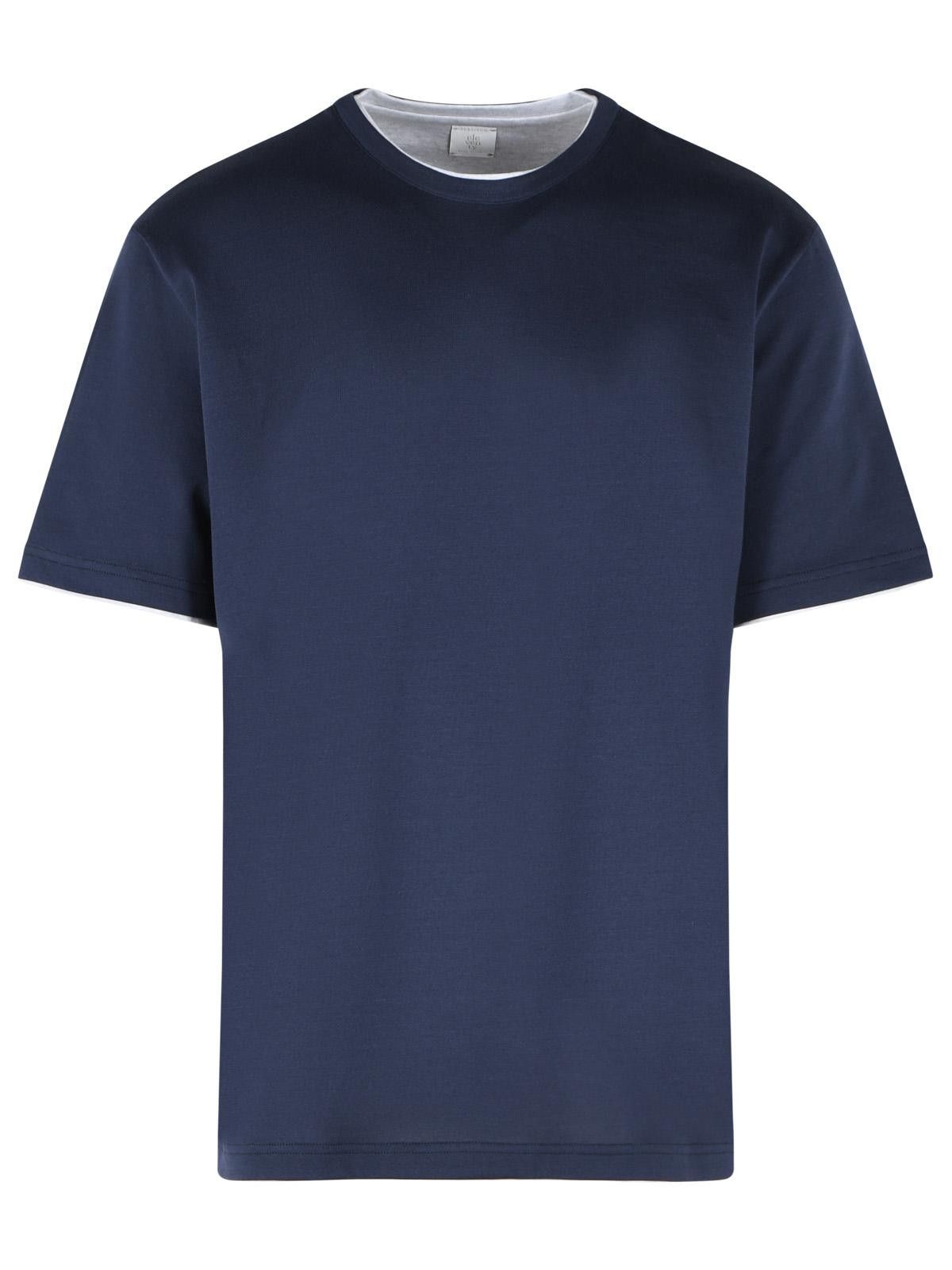 Eleventy ELEVENTY Blue Cotton T-Shirt Size US XL / EU 56 / 4 - 1 Thumbnail