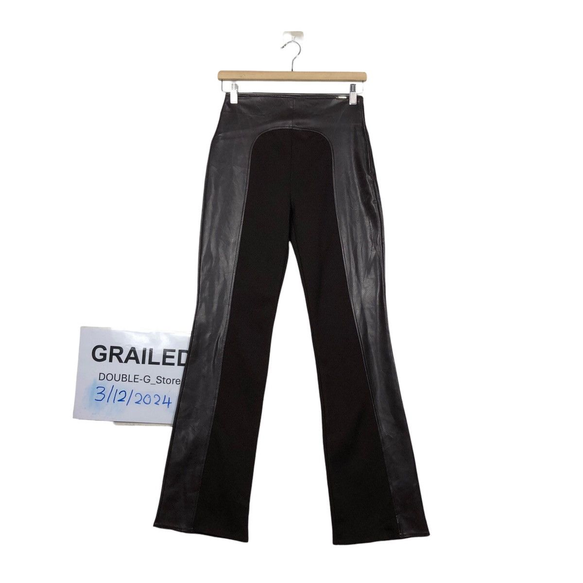 Genuine Leather 📌Vintage Runway Soft Leather Pants Morgan Japan Size US 26 / EU 42 - 1 Thumbnail