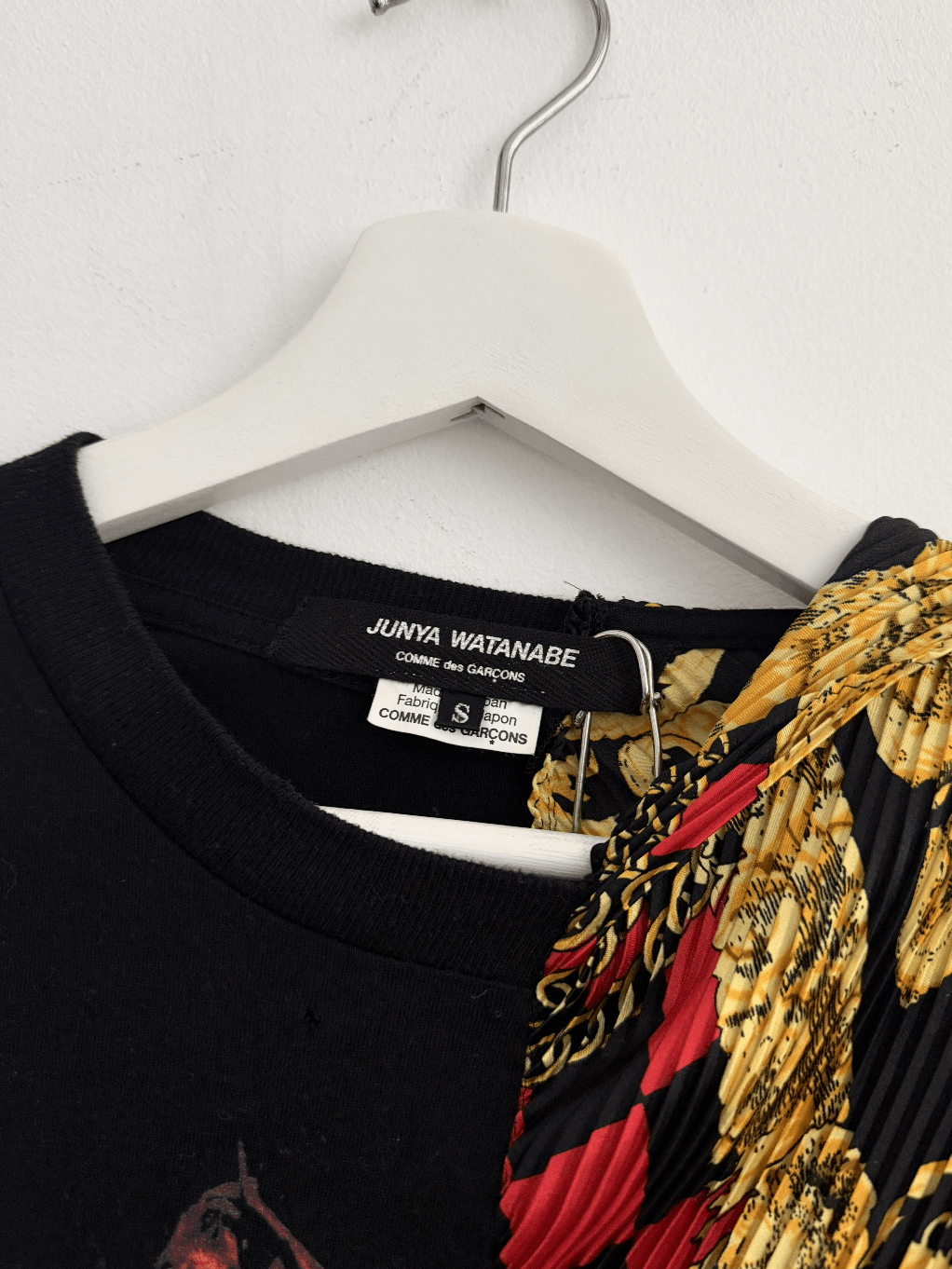 Junya Watanabe AW21 Pleated Destructured T-shirt with Punk Baroque Size US S / EU 44-46 / 1 - 3 Thumbnail