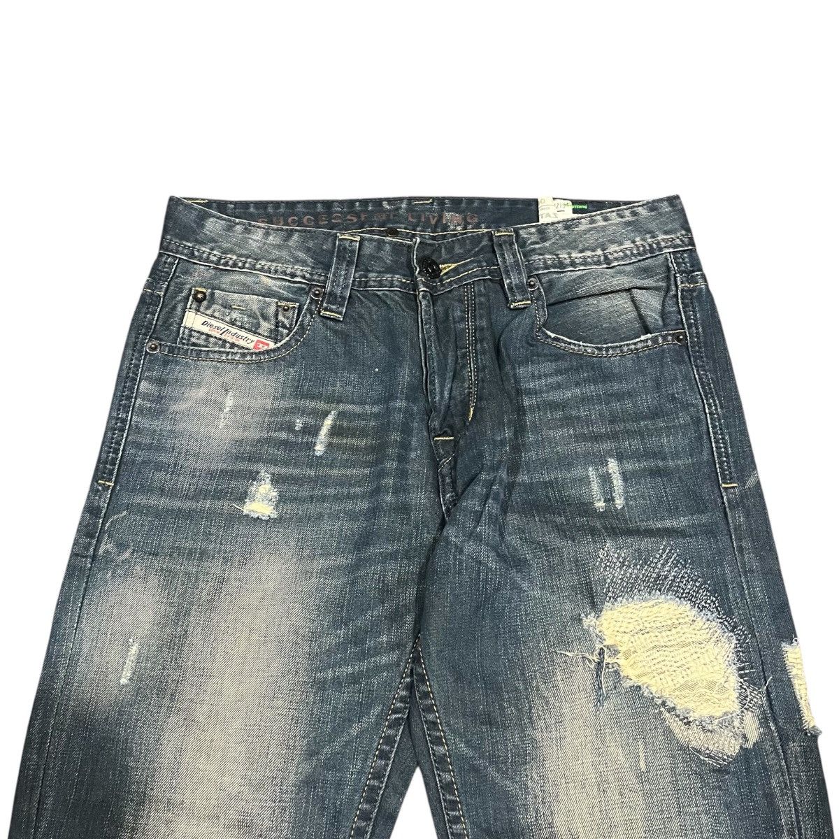 Diesel Black Gold Distressed Diesel Mod Zatiny Denim Pant 30x32 Size US 28 / EU 44 - 3 Thumbnail