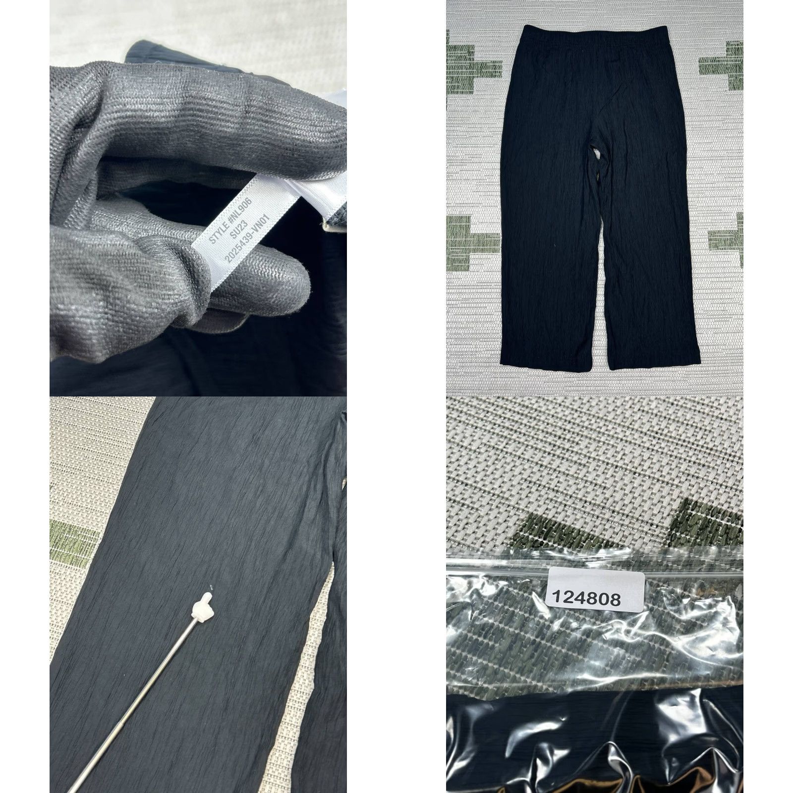 Madewell VINTAGE Madewell Pants Womens PL Black Cropped Crepe Straight Leg High Rise Cropped Occasion Casual Womens Size 36" / US 14 / IT 50 - 8 Thumbnail