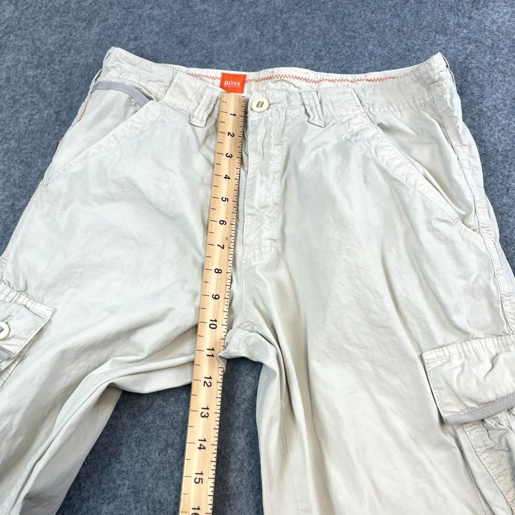 Hugo Boss VINTAGE Hugo Boss Mens Cargo Pants Trousers Straight 30 32 Ivory Cargo Trousers Mens Regular 30 Ivory Size US 30 / EU 46 - 5 Thumbnail