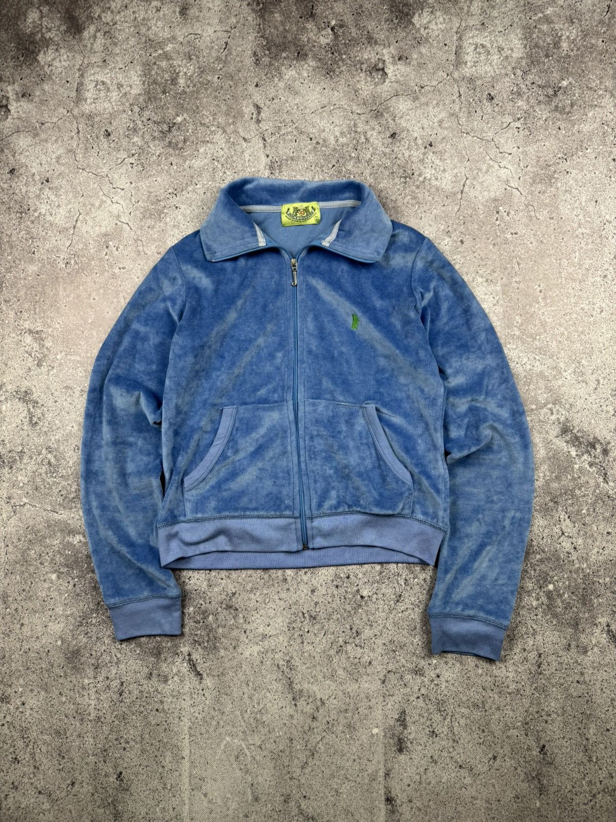 Juicy Couture VINTAGE JUICY COUTURE VELOUR TRACK ZIP HOODIE Y2K Size L / US 10 / IT 46 - 1 Thumbnail