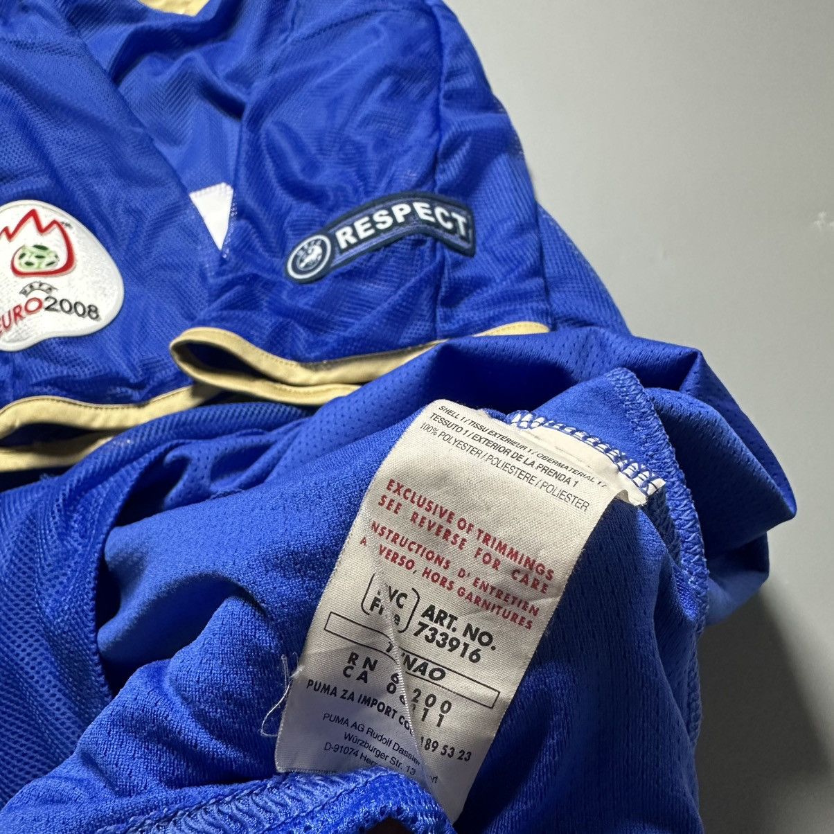 Puma ITALY PUMA 2008 EURO FOOTBALL HOME JERSEY #11 DI NATALE Size US M / EU 48-50 / 2 - 11 Thumbnail