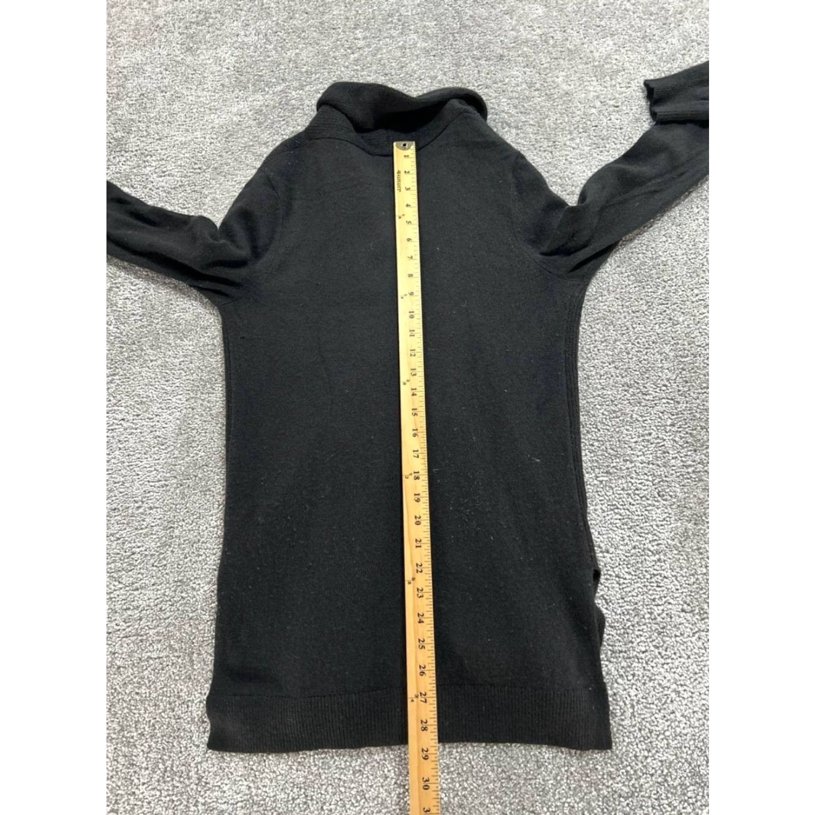 Theory Theory Cardigan Womens Medium Black Cashmere Knit Open Front Sweater Size M / US 6-8 / IT 42-44 - 7 Thumbnail