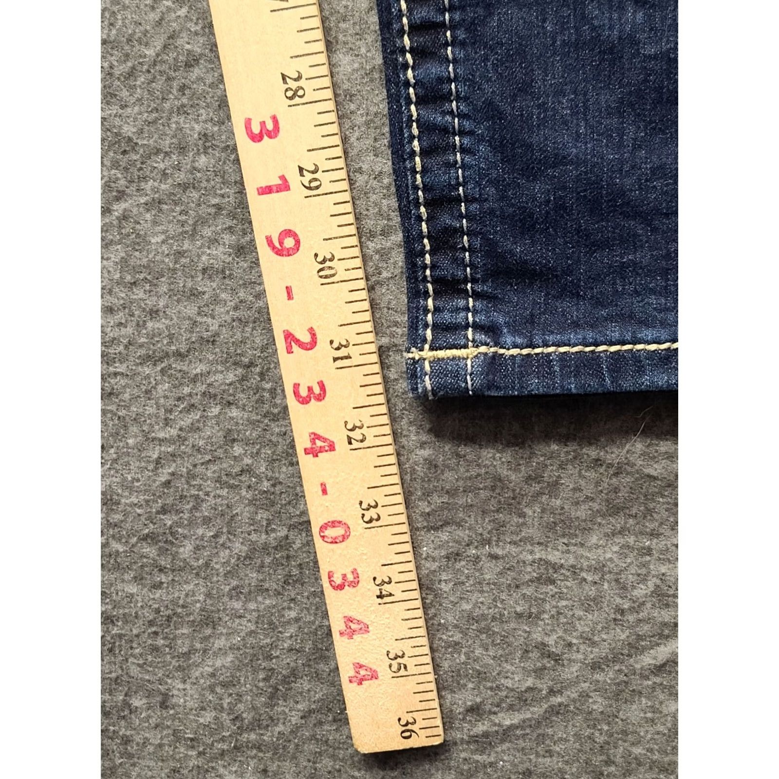 Miss Me Miss Me Jeans Womens 28x31 Skinny Low Rise Distressed Blue Denim 5-Pocket Y2K Country Rodeo Size 28" / US 6 / IT 42 - 6 Thumbnail