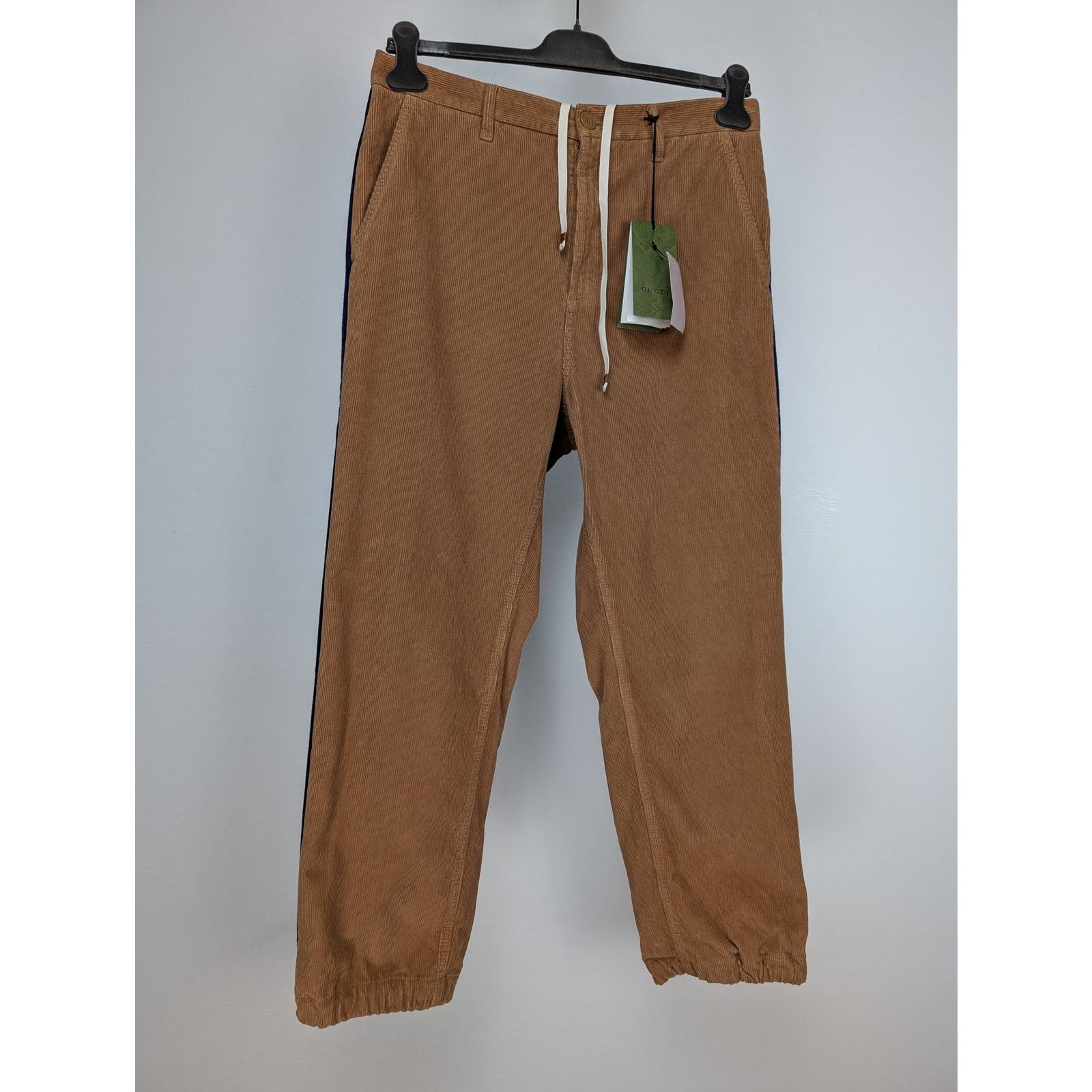 Gucci o1rshd1 Trousers Dyed Wash Velvet W/Melton Vintage Camel/Mix Size US 34 / EU 50 - 1 Thumbnail