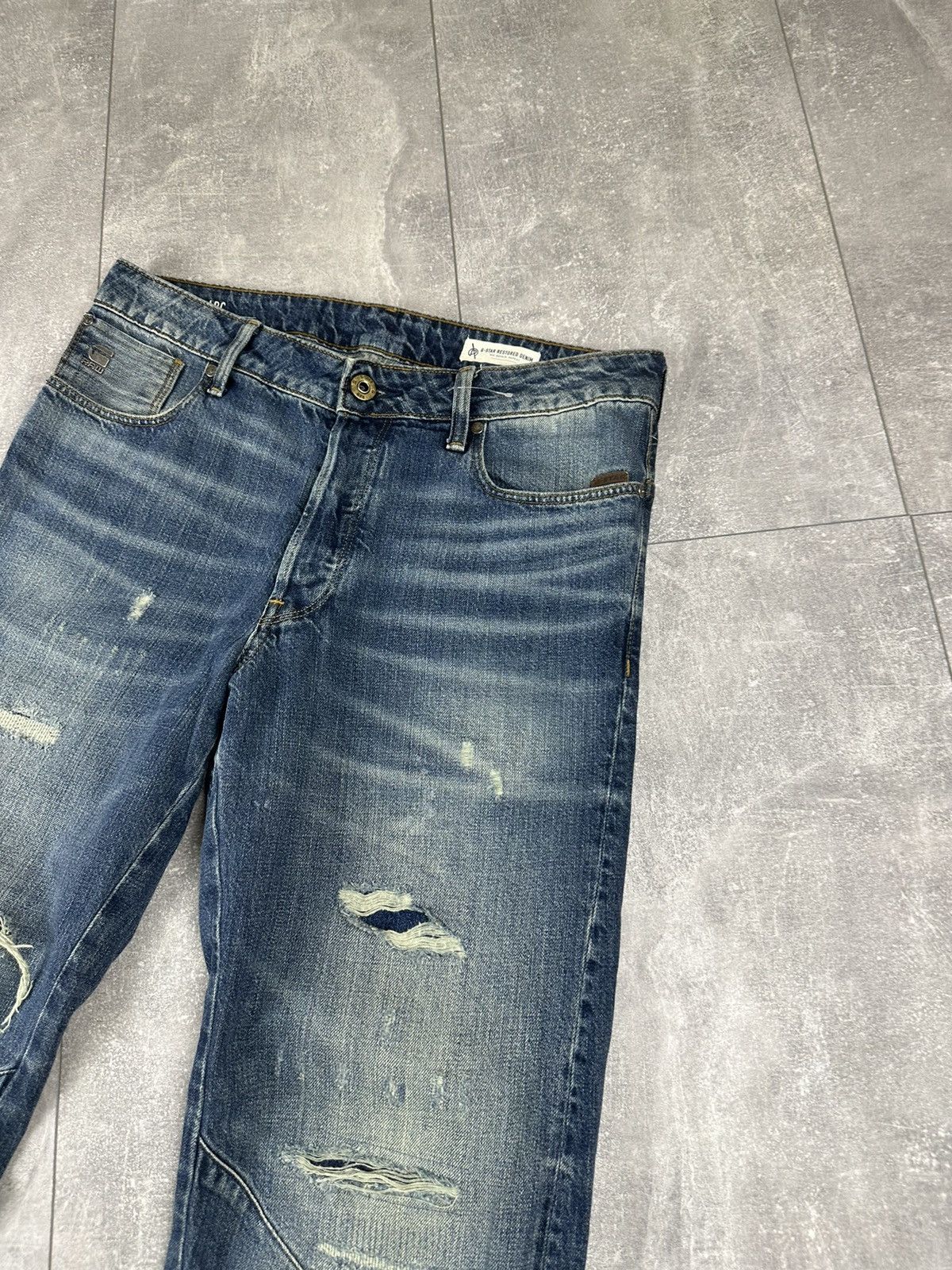 G-Star G-Star Raw 3D Relaxed Tapered Denim Jeans Pants Size US 30 / EU 46 - 9 Thumbnail