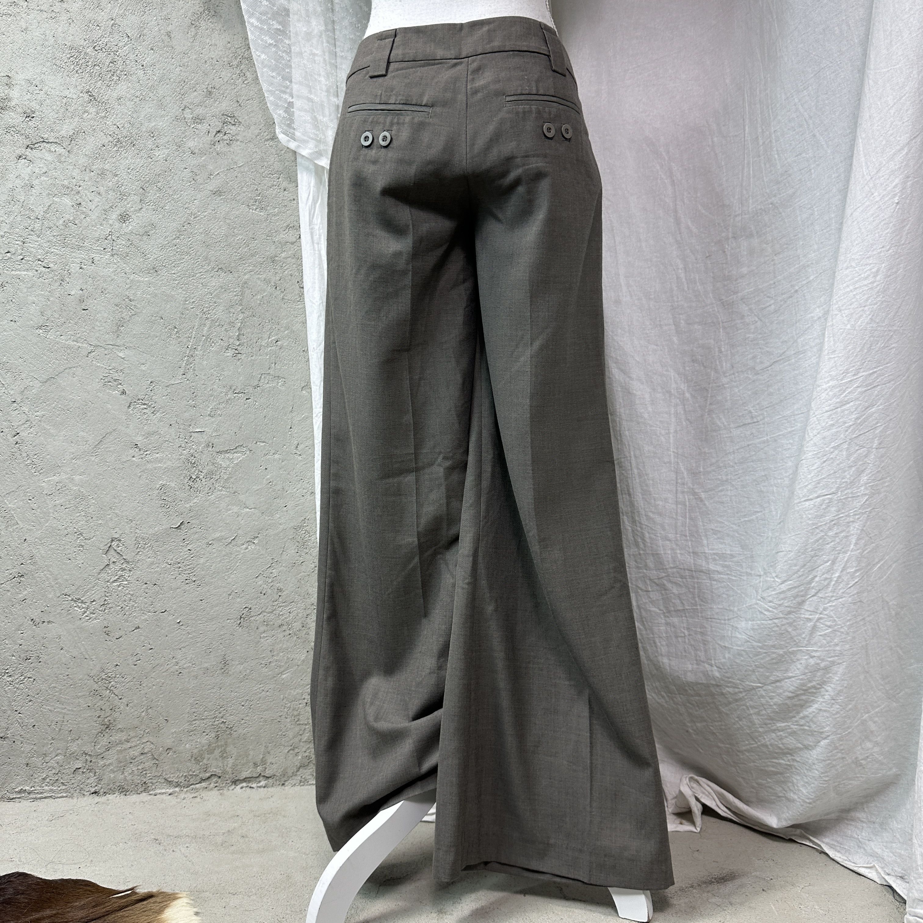 Vintage Vintage Avant Garde Elegant Wide Leg Morgan Pants Y2K Size 26" / US 2 / IT 38 - 6 Thumbnail