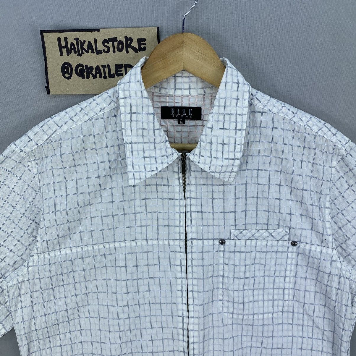 Vintage Vintage Elle Homme Zipper Shirt Size US S / EU 44-46 / 1 - 7 Thumbnail
