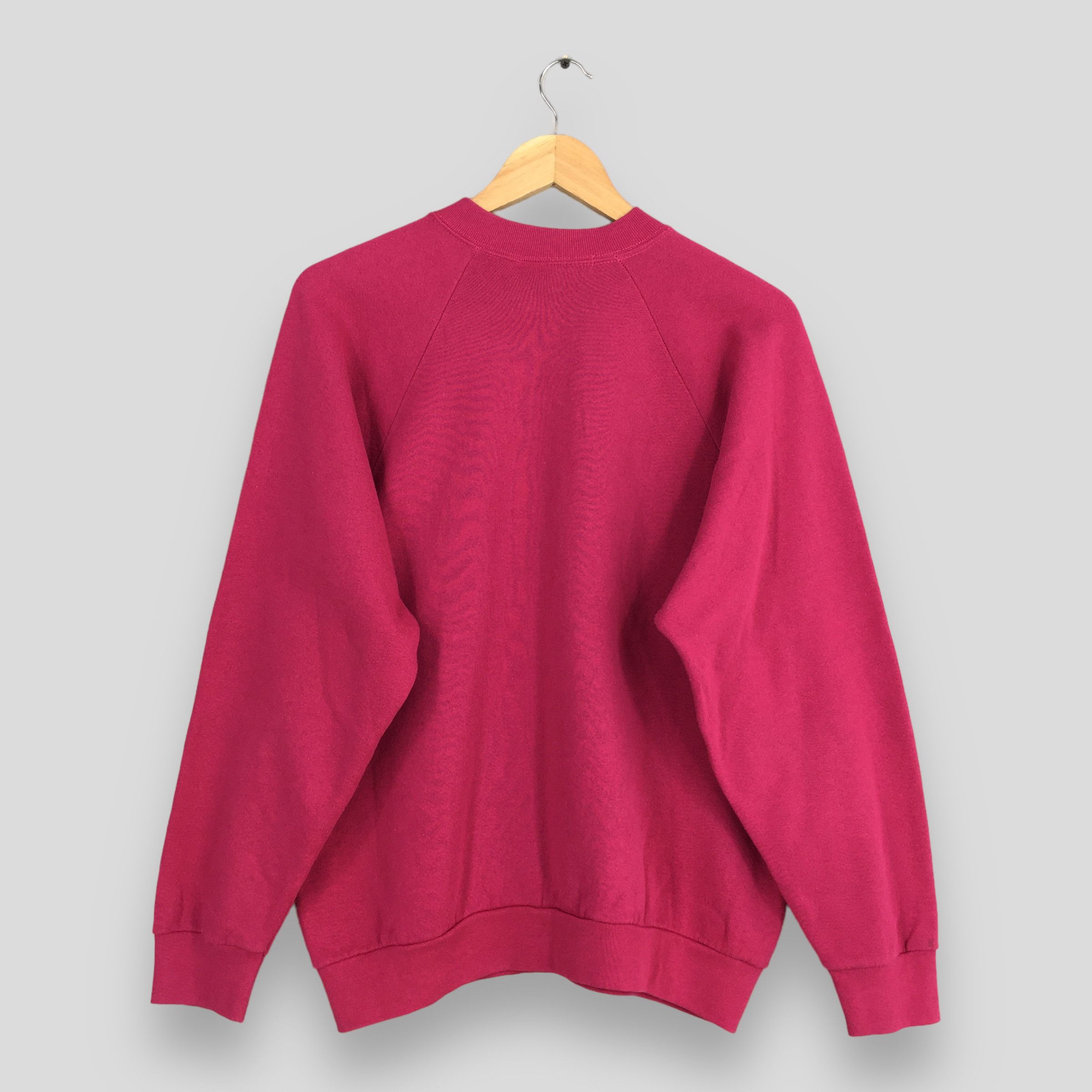 Fruit Of The Loom × Vintage Vintage 90s Fruit Of The Loom Pink Plain Sweatshirt Large Size US L / EU 52-54 / 3 - 6 Thumbnail