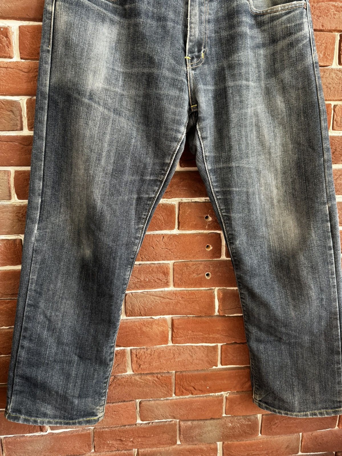 Ed Hardy Rare Vintage Sugoi Tiger Japan Denim Drip Pants Y2K 00s 36 Size US 36 / EU 52 - 4 Thumbnail