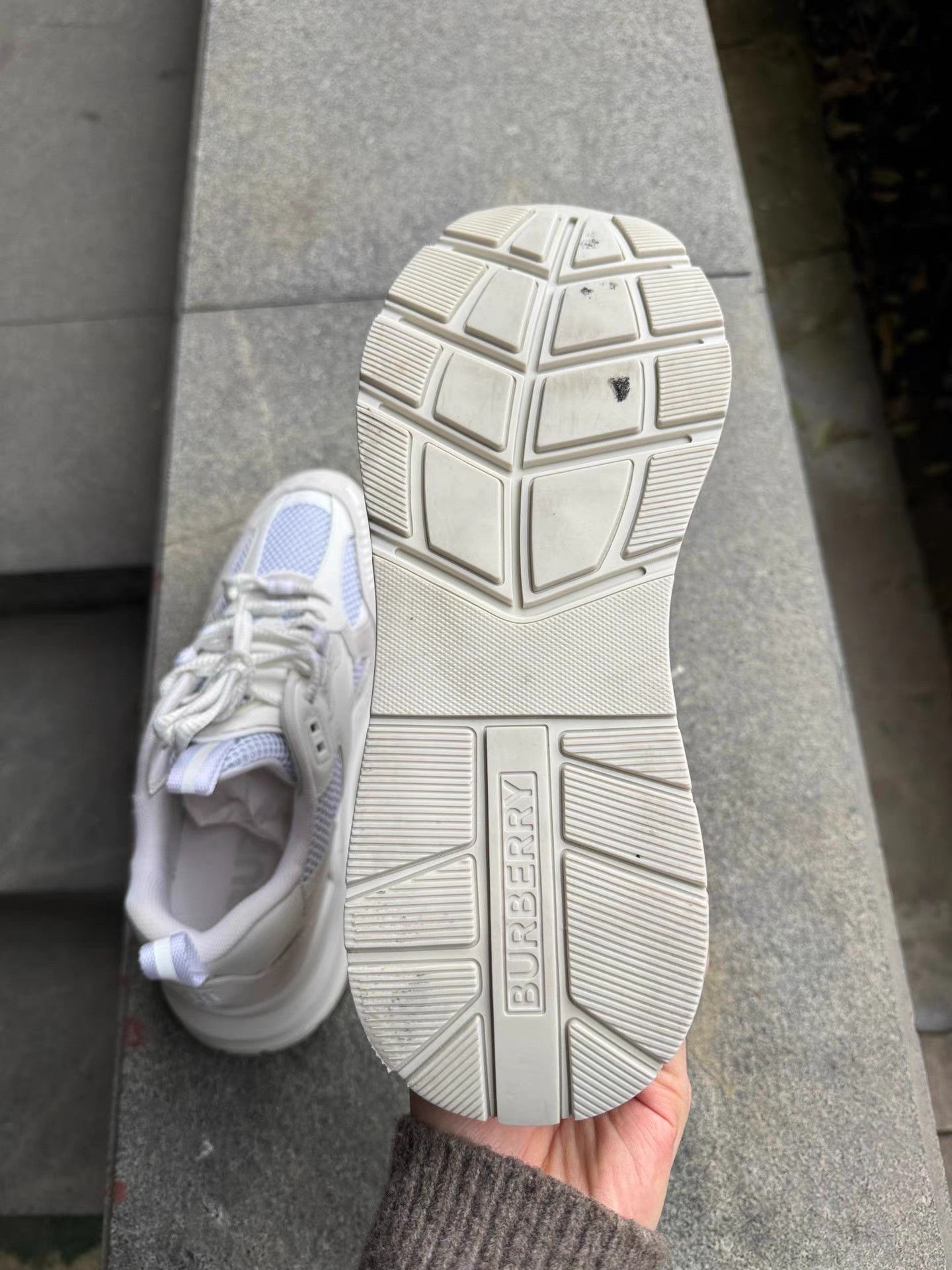 Burberry Burberry Men's White Lace-Up Casual Shoes K6 Size US 8 / EU 41 - 7 Thumbnail