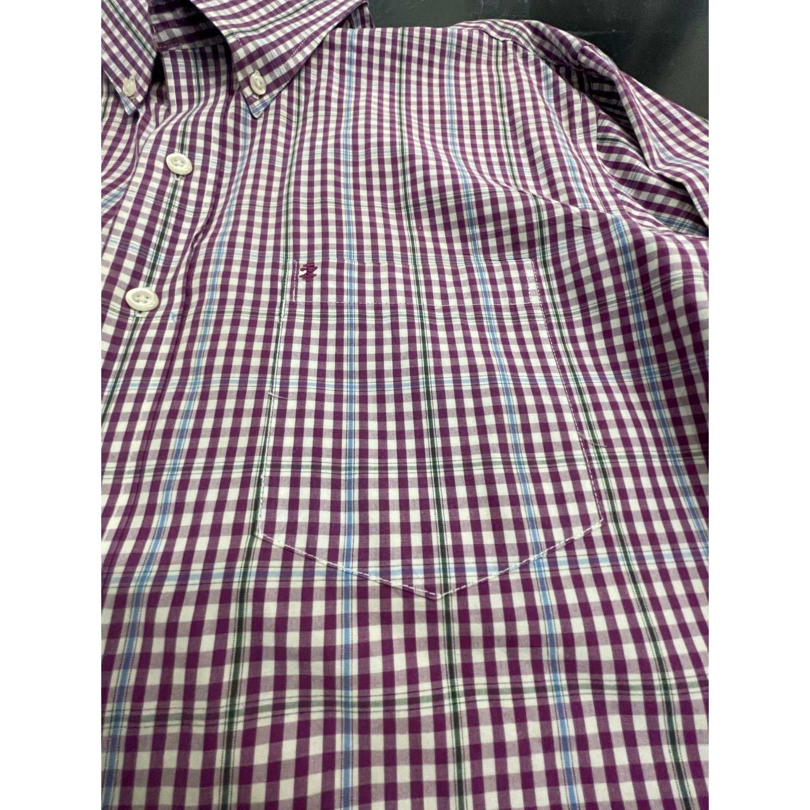 Izod IZOD purple plaid men's long sleeve button up L Size US L / EU 52-54 / 3 - 4 Thumbnail