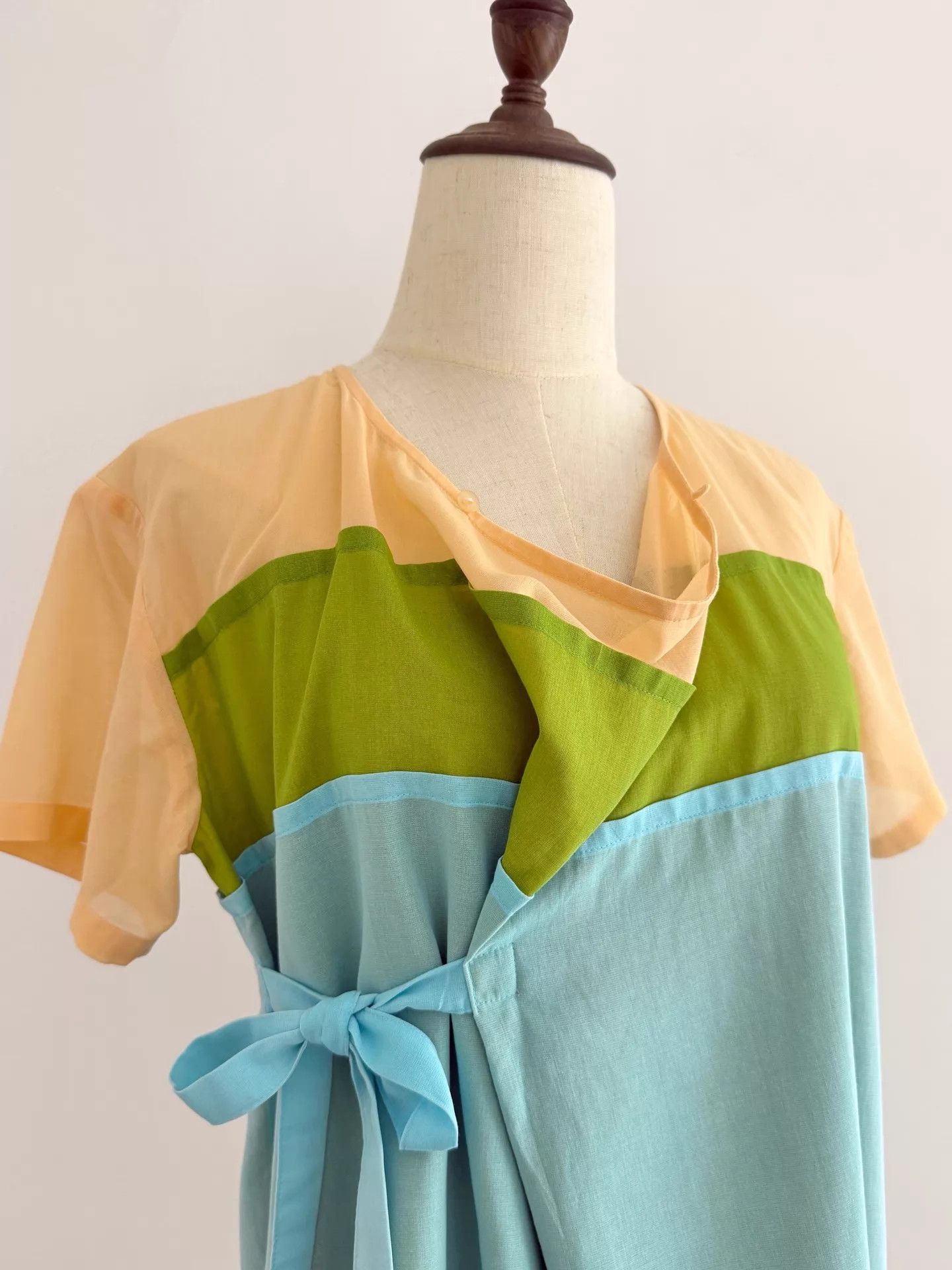 Issey Miyake Issey Miyake 2001 SS Multi-Layer Gauze Cotton Tie Top Size XS / US 0-2 / IT 36-38 - 7 Thumbnail