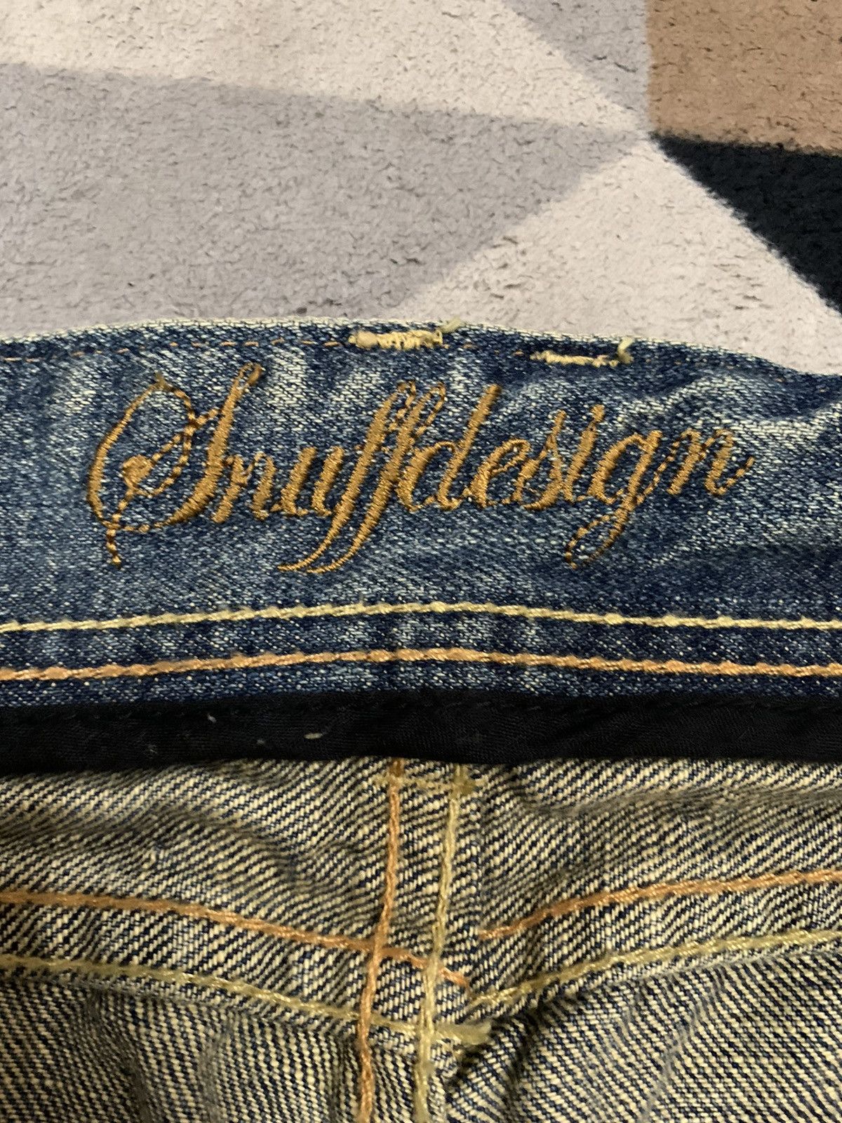 If Six Was Nine Vintage Snuff Mud Wash Splatter Flare Distressed Punk Jeans Size US 32 / EU 48 - 19 Thumbnail