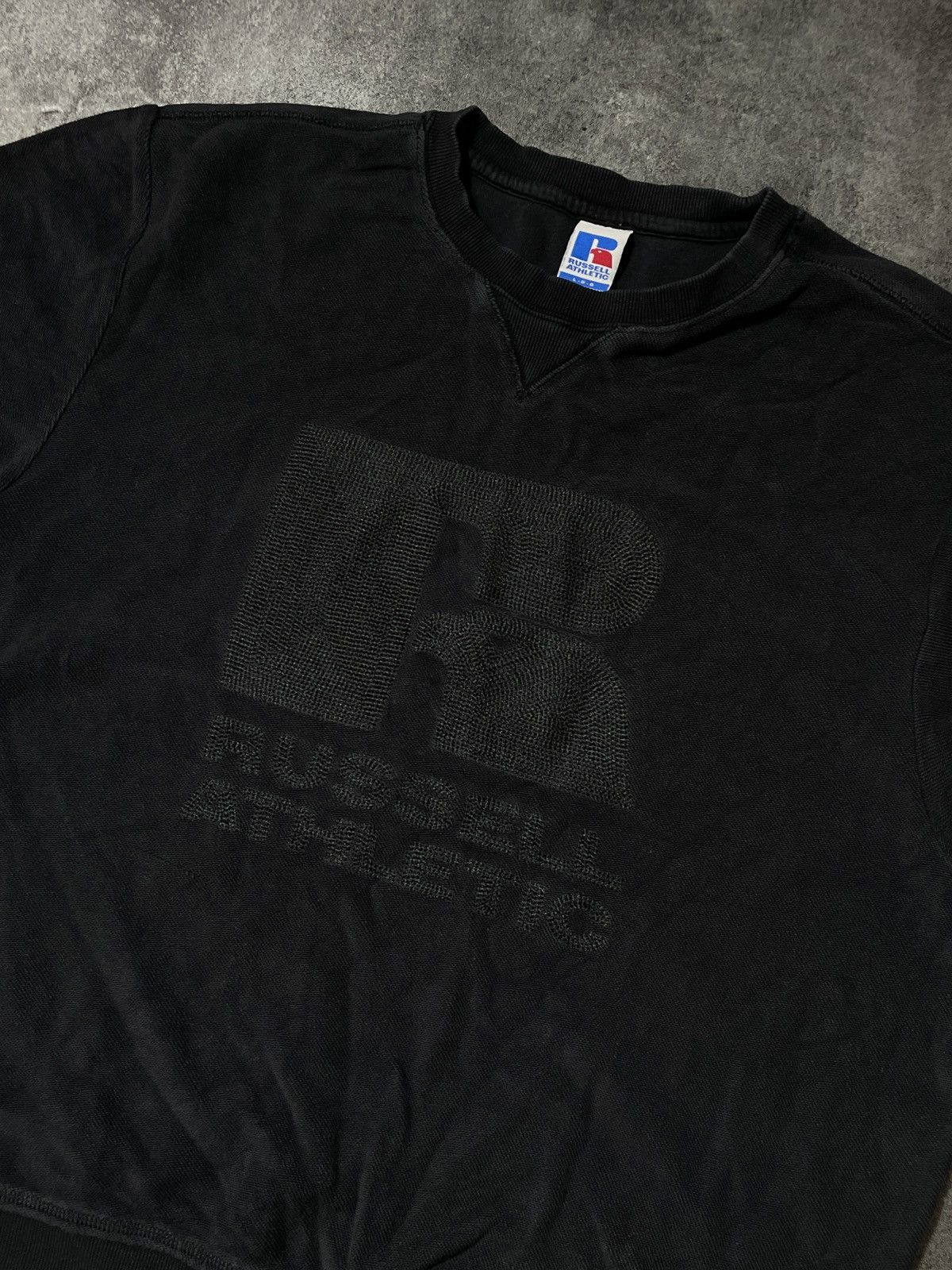 Russell Athletic RARE❗️Russell Athletic Vintage Y2K Embroidered Tee Big Logo Size US L / EU 52-54 / 3 - 2 Thumbnail