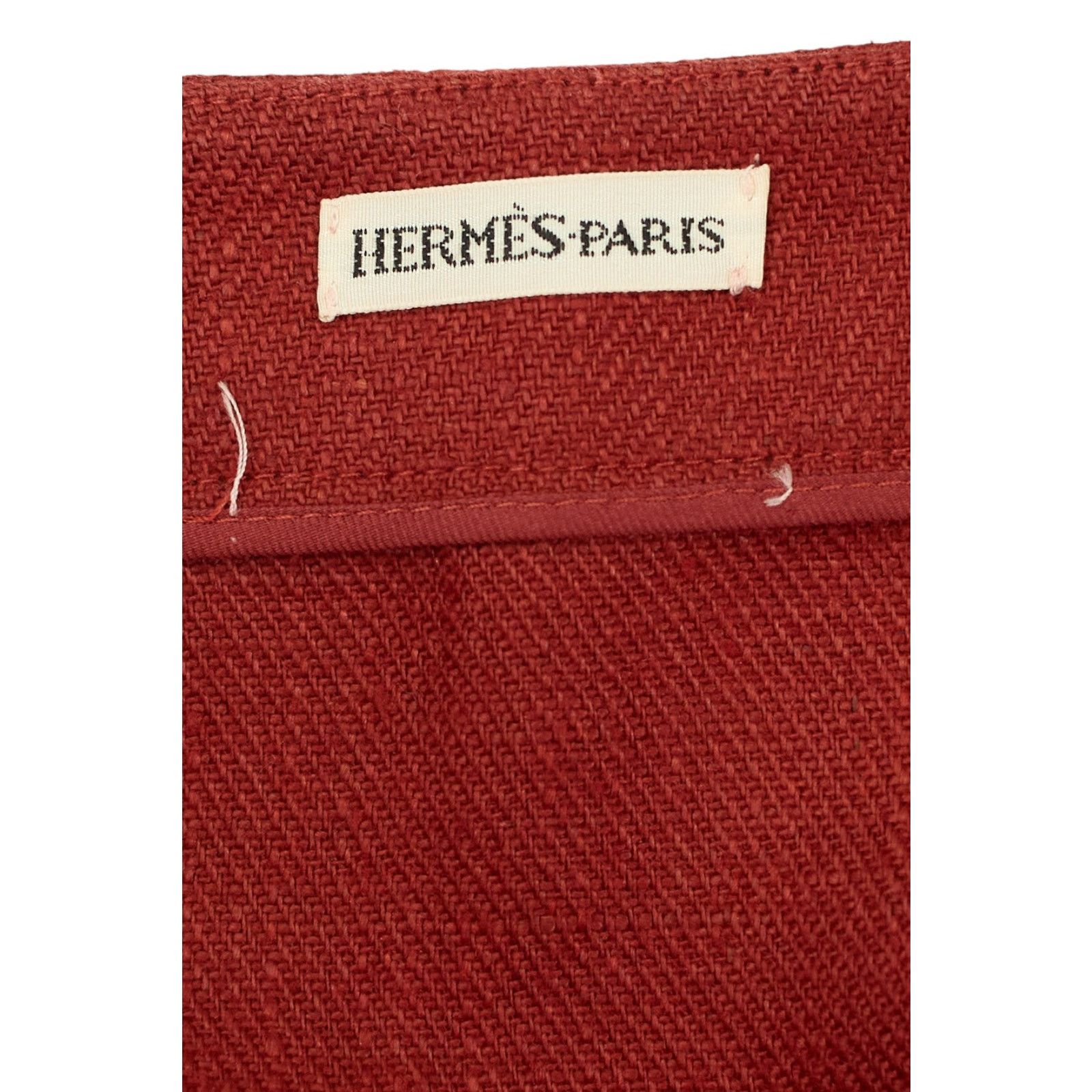 Maison Margiela by Martin Margiela Red Linen Skirt Size 28" / US 6 / IT 42 - 3 Thumbnail