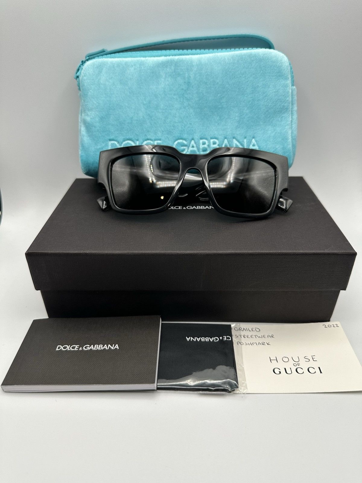Dolce & Gabbana Dolce & Gabbana Spellout Sunglasses Size ONE SIZE - 4 Thumbnail