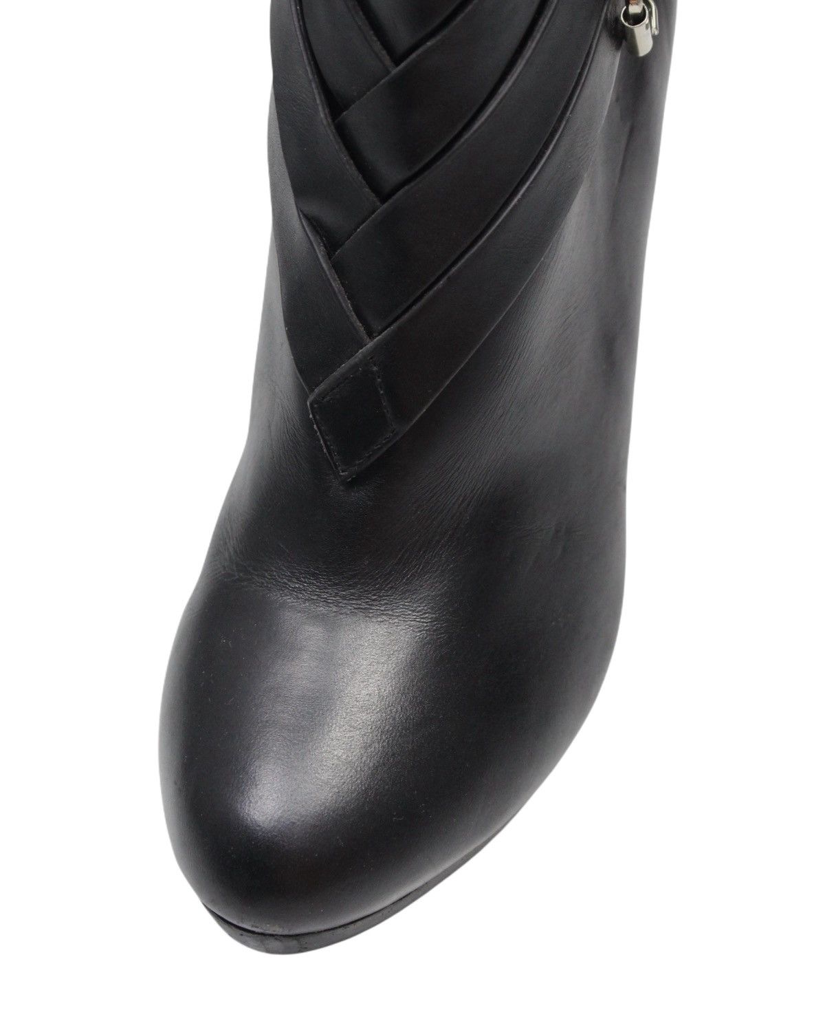 Japanese Brand 2000S NANA STORE BLACK LEATHER ANKLE BOOTS WITH BUCKLE STRAP Size US 8 / IT 38 - 8 Thumbnail