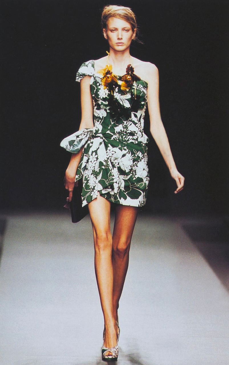 Miu Miu Miu Miu S/S2003 Floral Strapless Dress Size S / US 4 / IT 40 - 2 Thumbnail