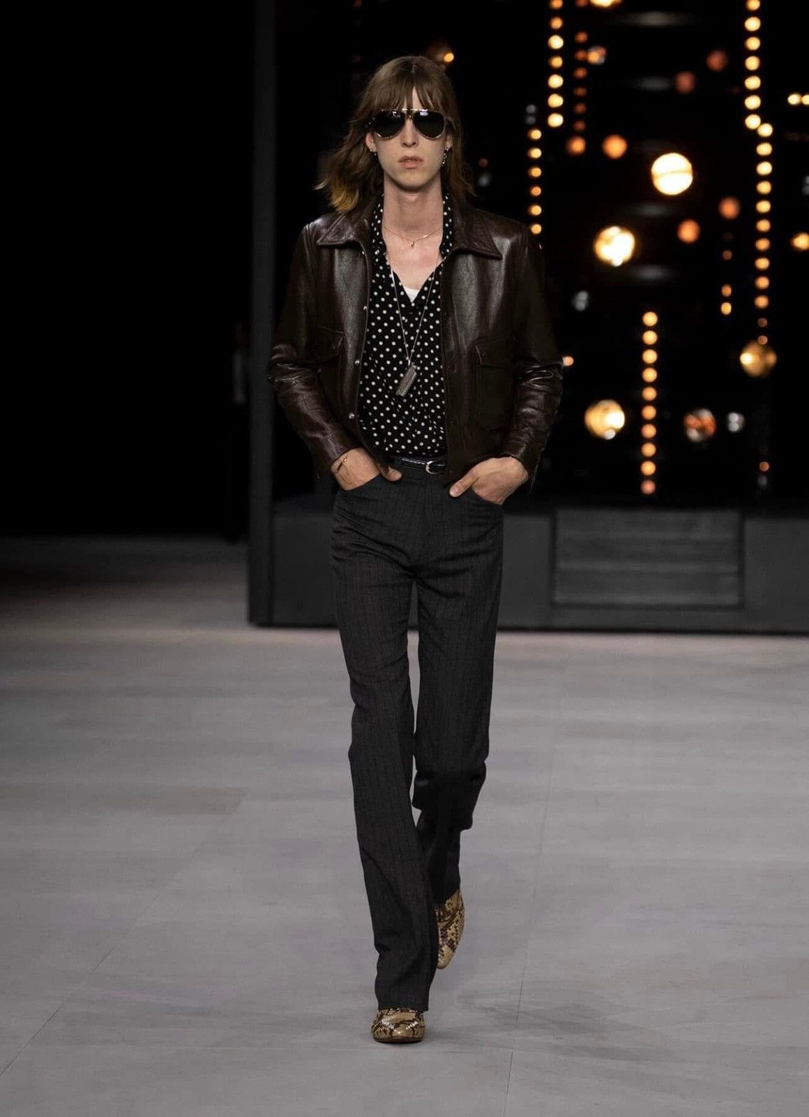 Celine Celine SS20 trucker jacket in lambskin Size US M / EU 48-50 / 2 - 10 Thumbnail
