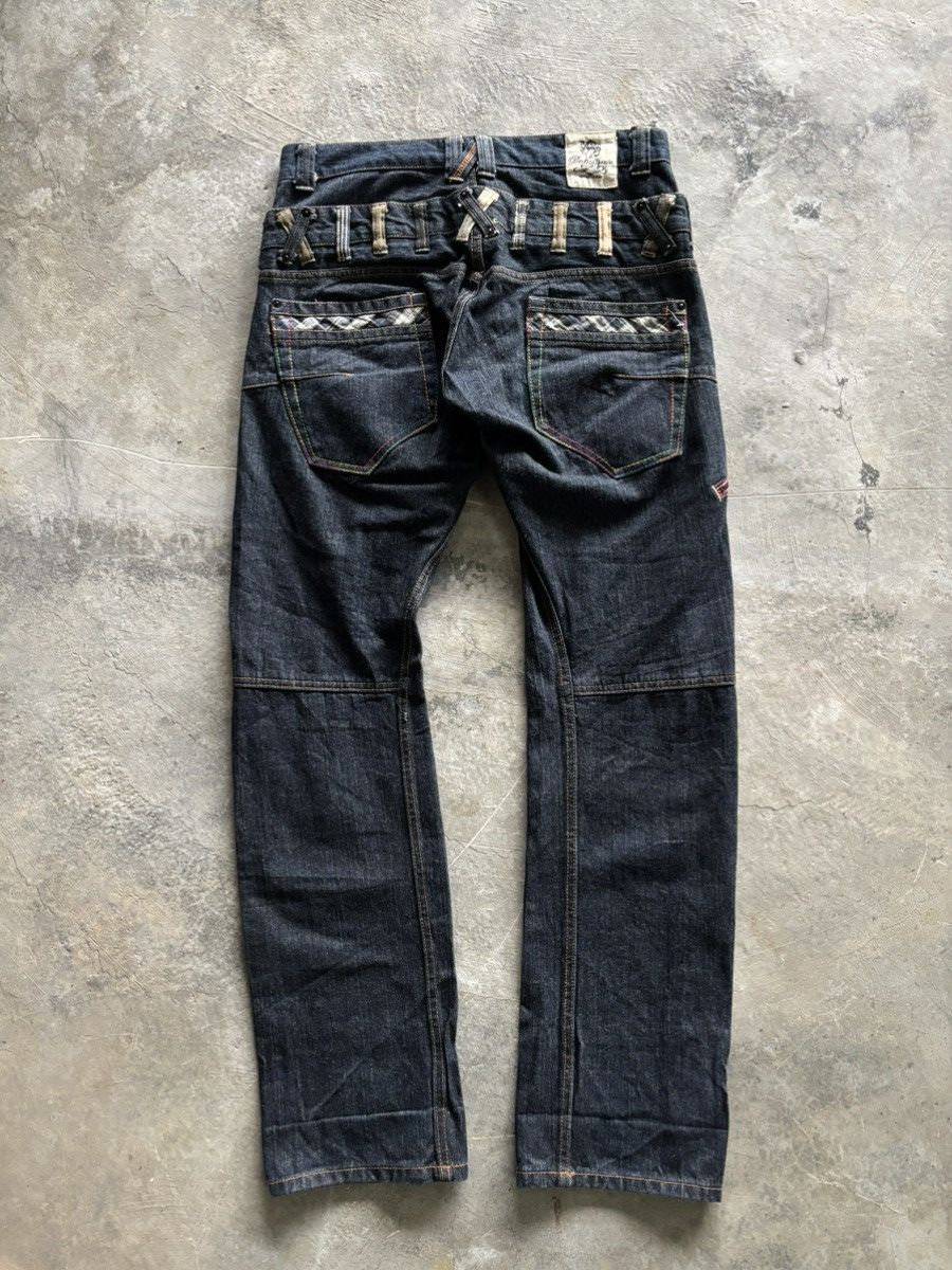 Hysteric Glamour Double waist dominated handcrafted jeans punk japanese jeans Size US 33 - 11 Thumbnail
